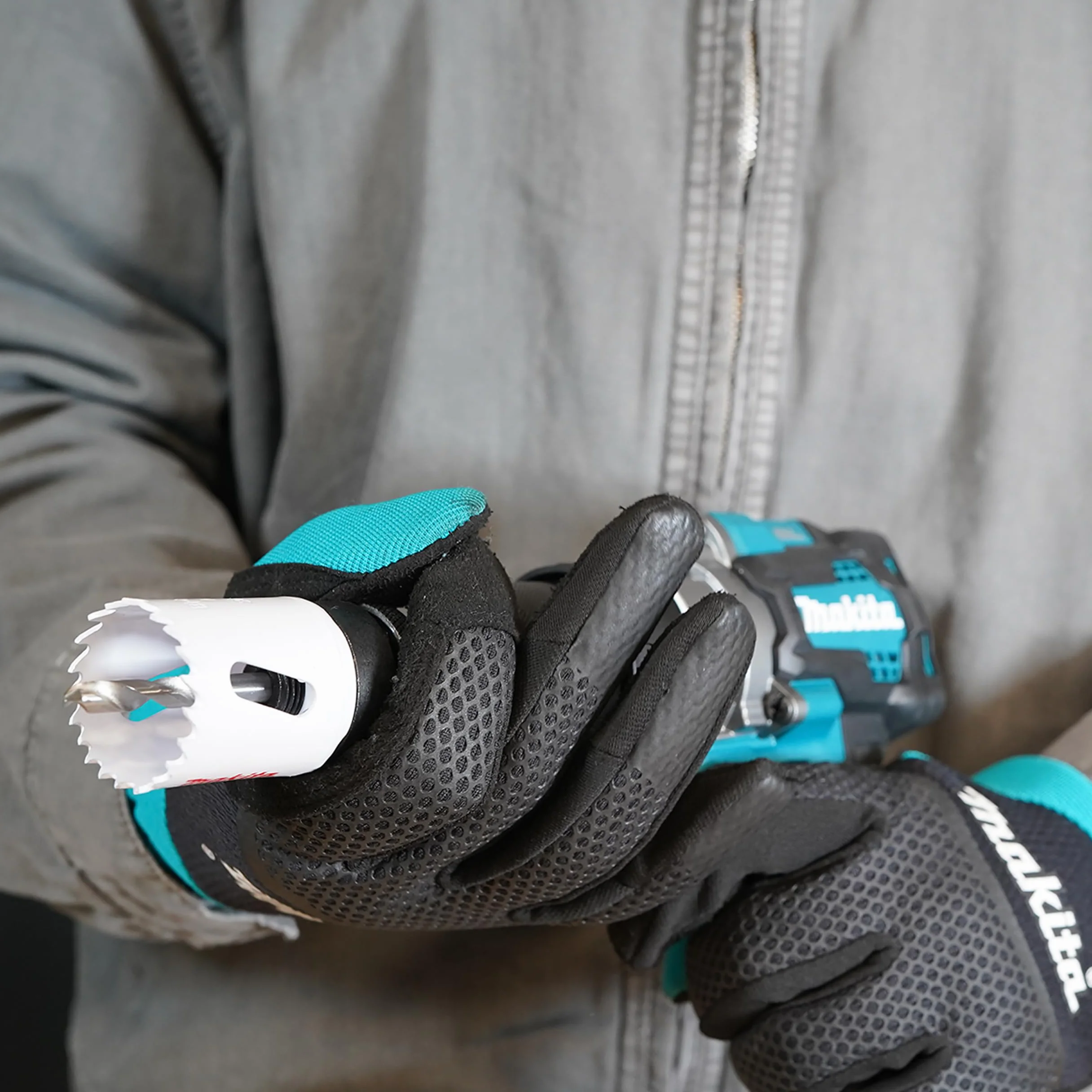 Makita D-47298 BiM-Lochsägen-Set 14-teilig im Alukoffer, Bi-Metall Lochsägen Ø 19-75 mm, Schnitttiefe 38 mm, für Holz, Metall Aluminium, Kunststoff