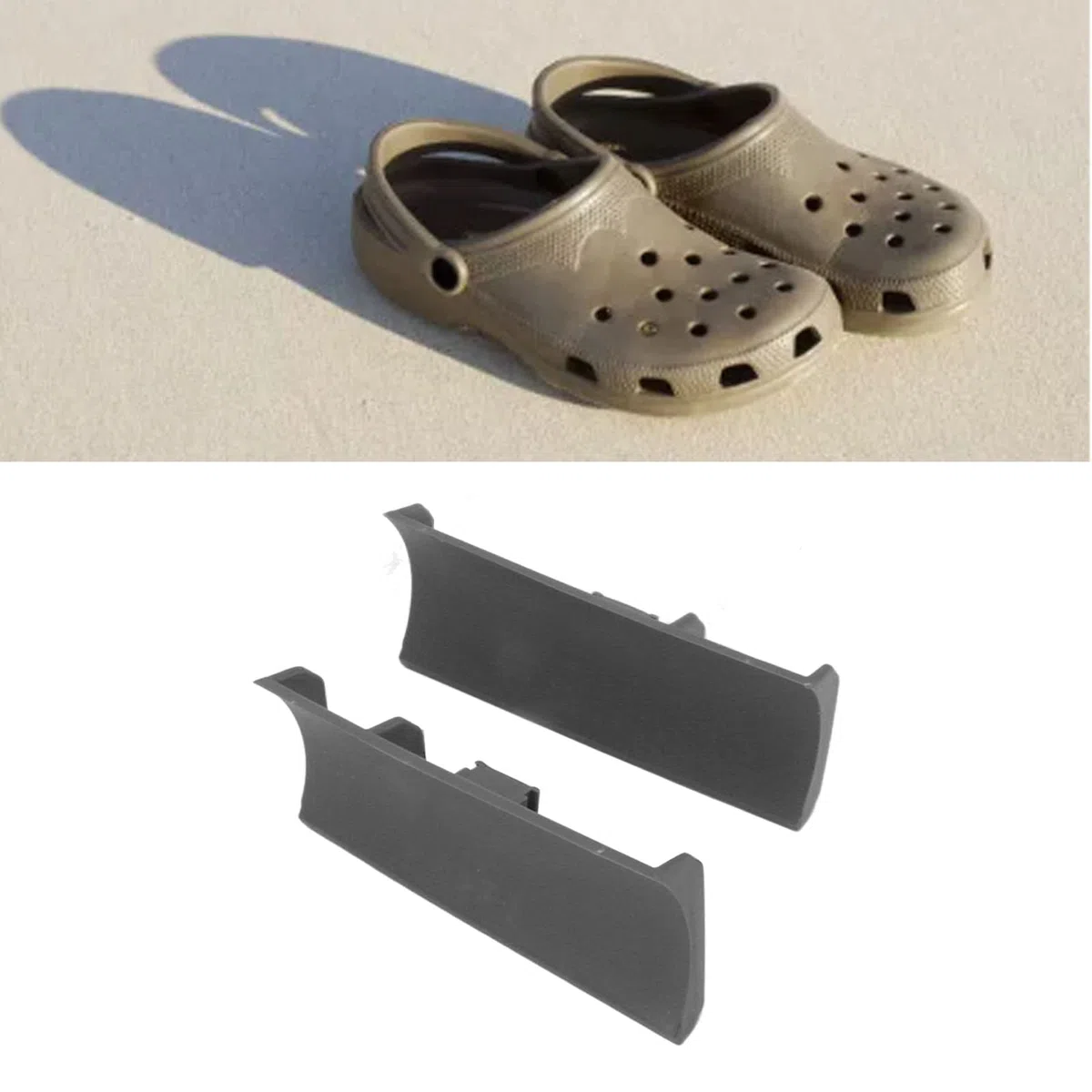 Schneepflug für Charm-Zubehör, 2 Stück Krokodil-Charm-Aufsatz, Schaufel, Schuhschmuck, Lustiges und Cooles