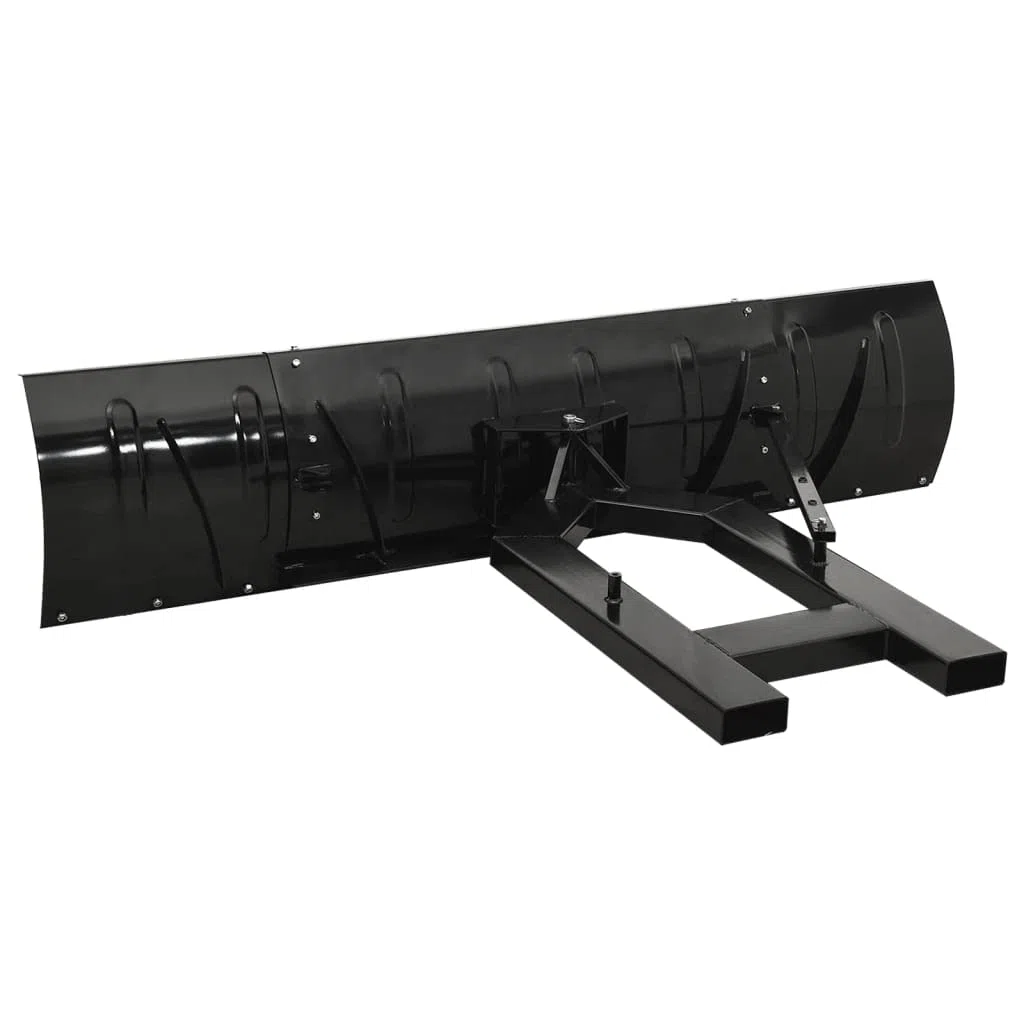 Schneeschild für Gabelstapler 200x48 cm Schwarz, Schneepflug, Schneeschild Rasentraktor, Garten Laubsammler, Auto Schneeschild, Schneeschieber, Schneeschaufel