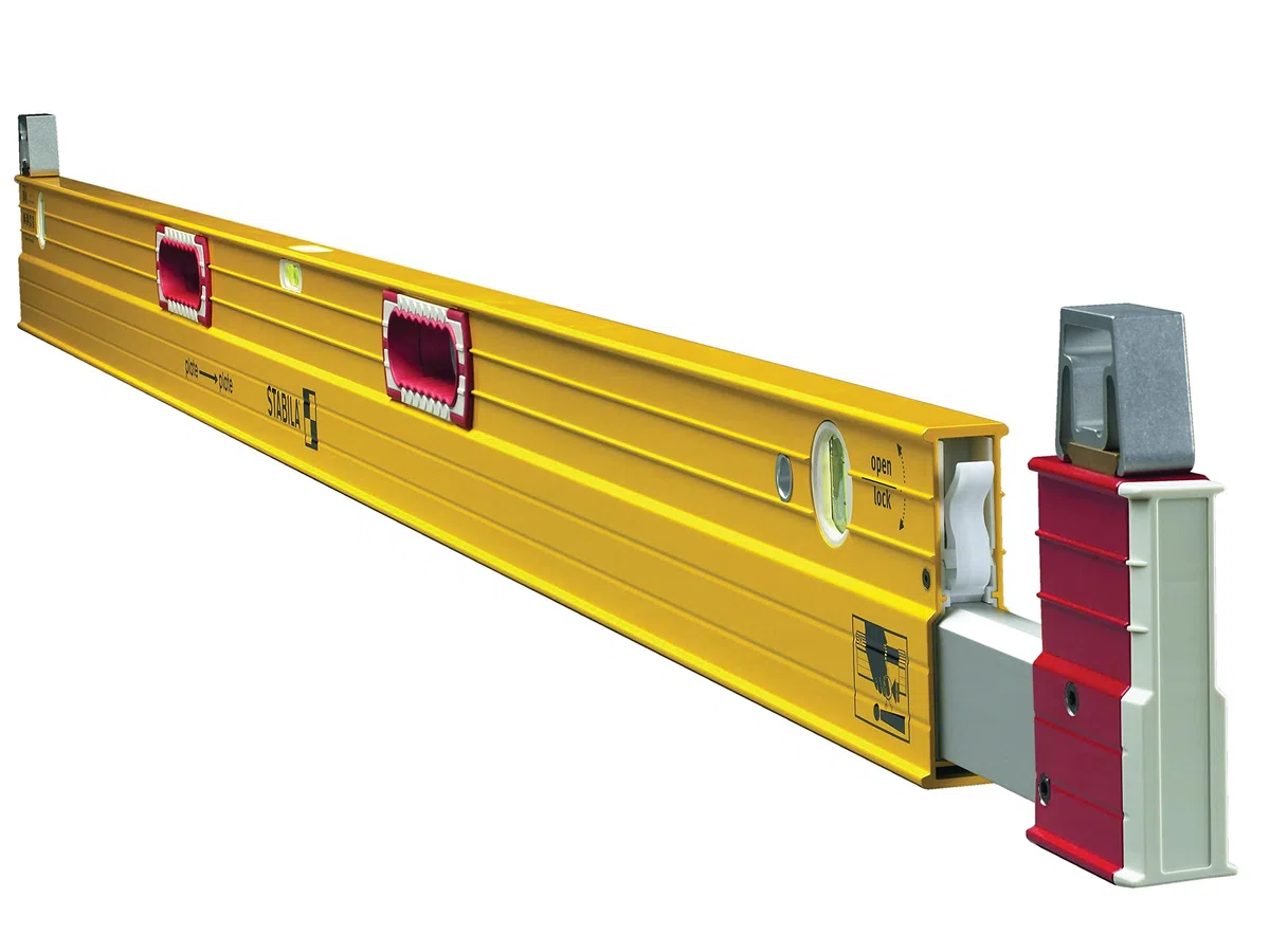 STABILA Teleskop-Wasserwaage Type 106 T, 183 – 315 cm, mit Abstandhaltern