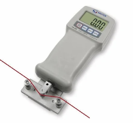Robustes Zug- und Druckkraftmessgerät für einfache Messungen [Sauter FK 50] mit Peak-Hold-Funktion, Messbereich [Max]: 50 N, Ablesbarkeit [d]: 0,02 N