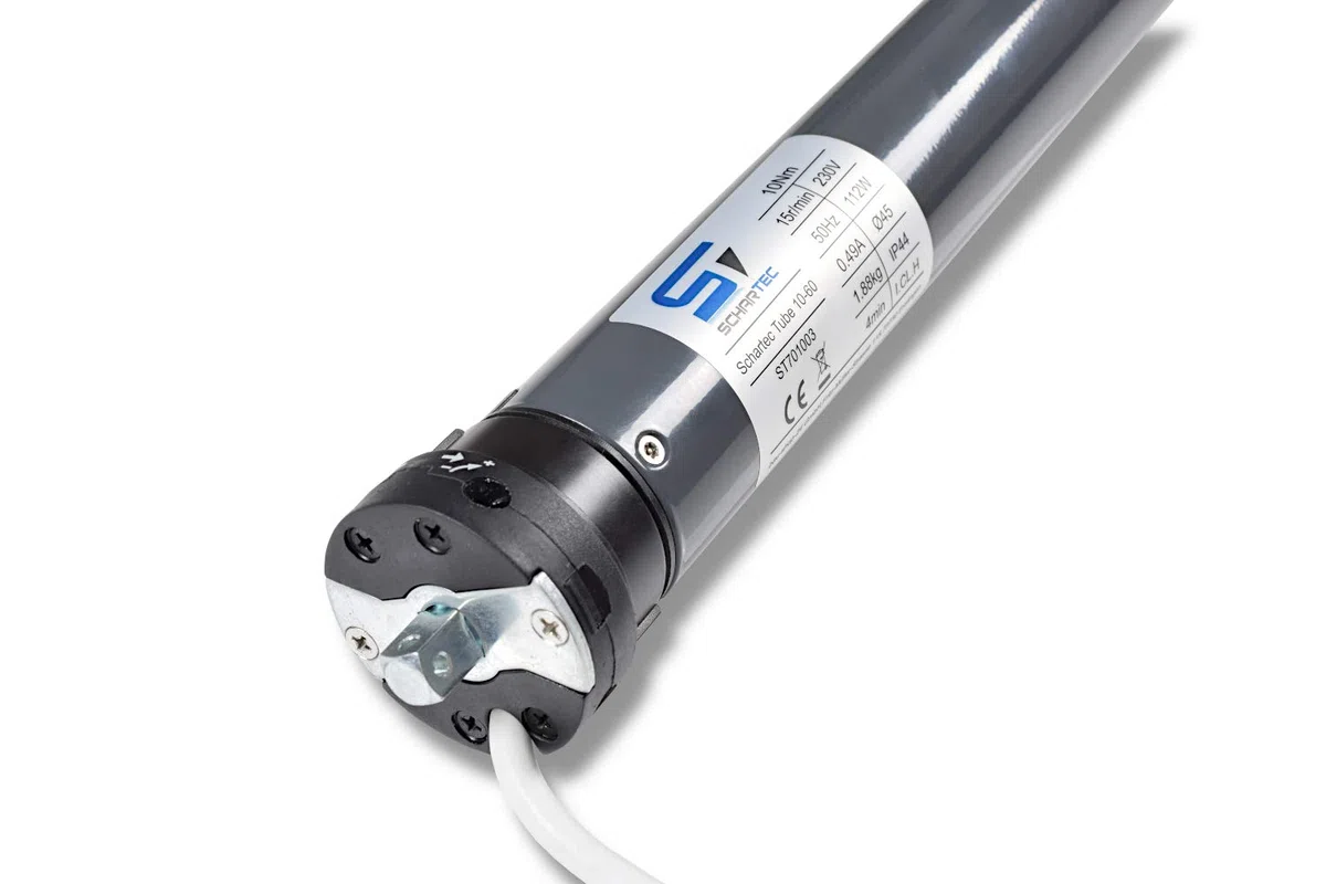SCHARTEC Profi- Rolladenmotor für 60 mm Welle Rohrmotor - Rolladenantrieb Rollladenmotor (SCHARTEC Tube 10-60)