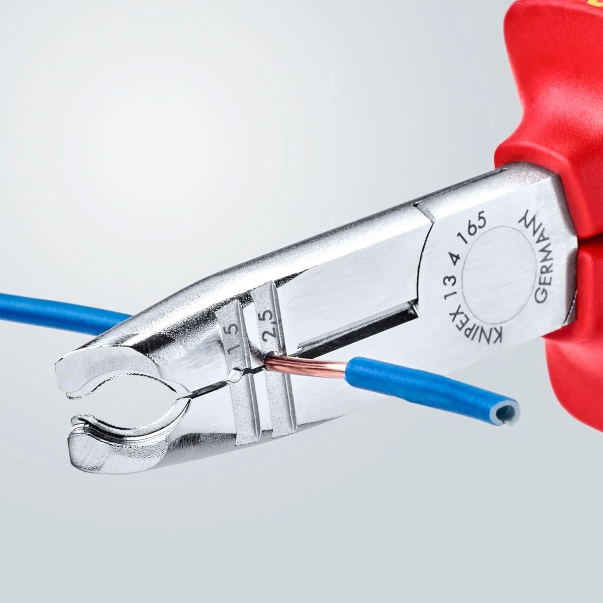 KNIPEX Abmantelungszange isoliert VDE 165 mm 13 46 165