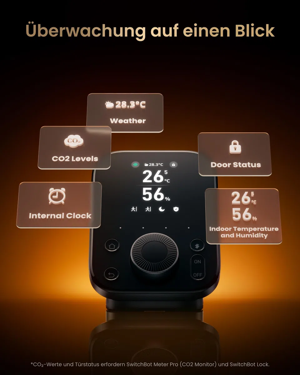 SwitchBot Hub 3 Smart Home Hub Matter Support Smart IR Bluetooth Fernsteuerung WLAN Thermometer Hygrometer 2,4 GHz Alexa HomeKit Google Home IFTTT