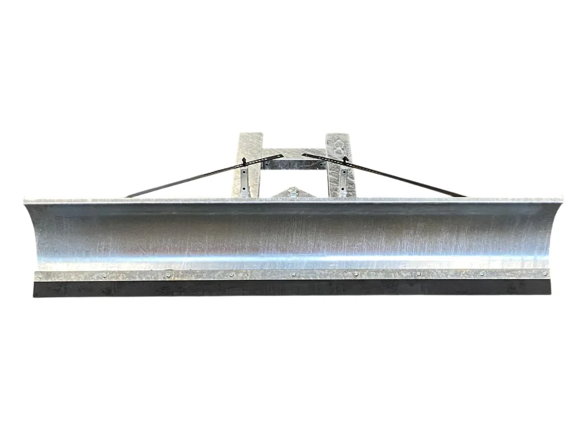 SRM Design Schneeschild Schneeschieber Räumschild für das Beseitigen von Schnee Universal für Gabelstapler und Frontlader Vollverzinkt schwenkbar 200 x 40 cm