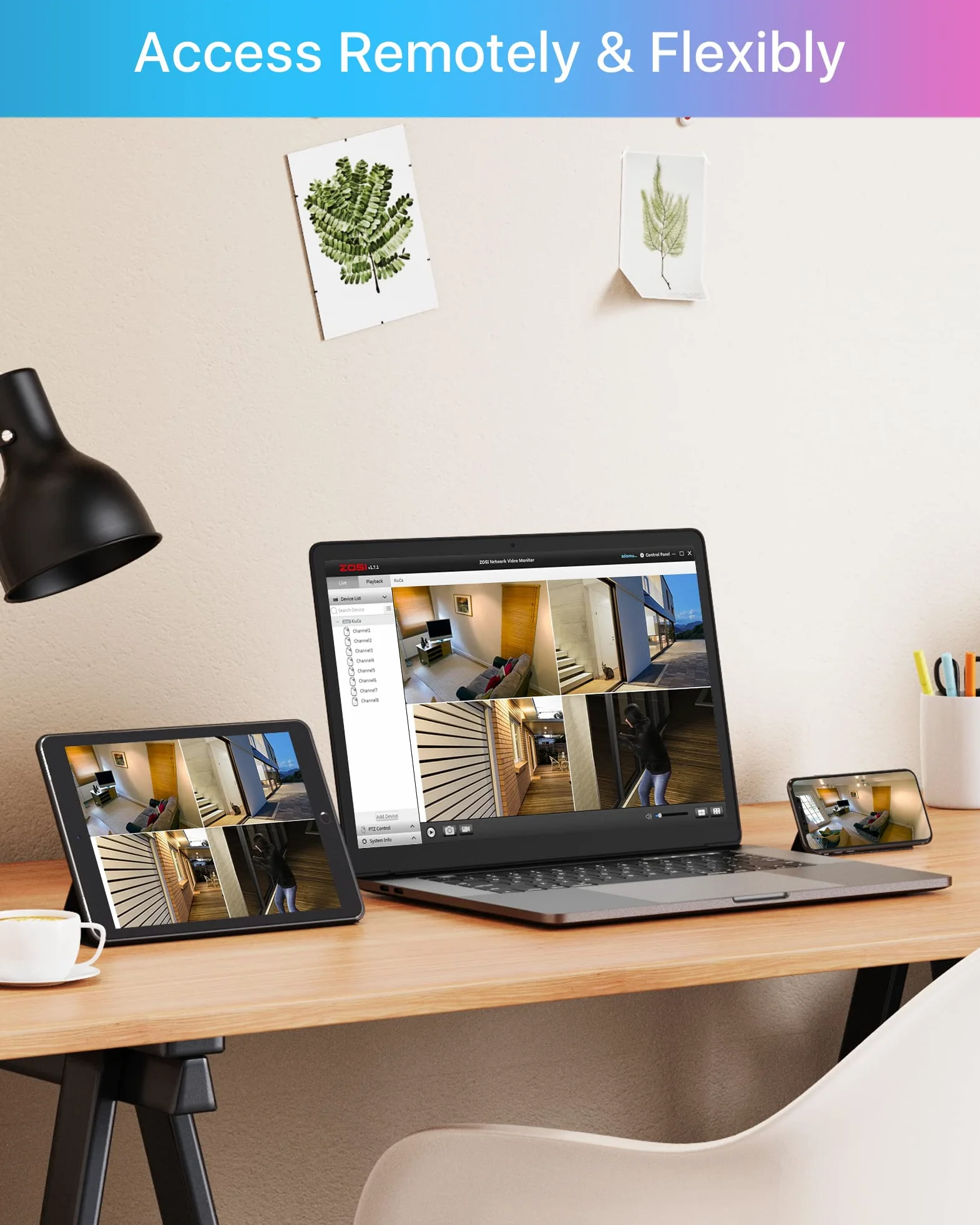 ZOSI PoE Überwachungskamera Set, 8CH 5MP NVR mit 2TB HDD, 4X 4MP PoE Kamera Überwachung Aussen Set mit Audio, Personenerkennung, 100ft Nachtsicht, C180 | Personenerkennung, IR-Nachtsicht, 24/7 Video- und Audioaufnahme, für Haus/Büro/Geschäft Überwachung