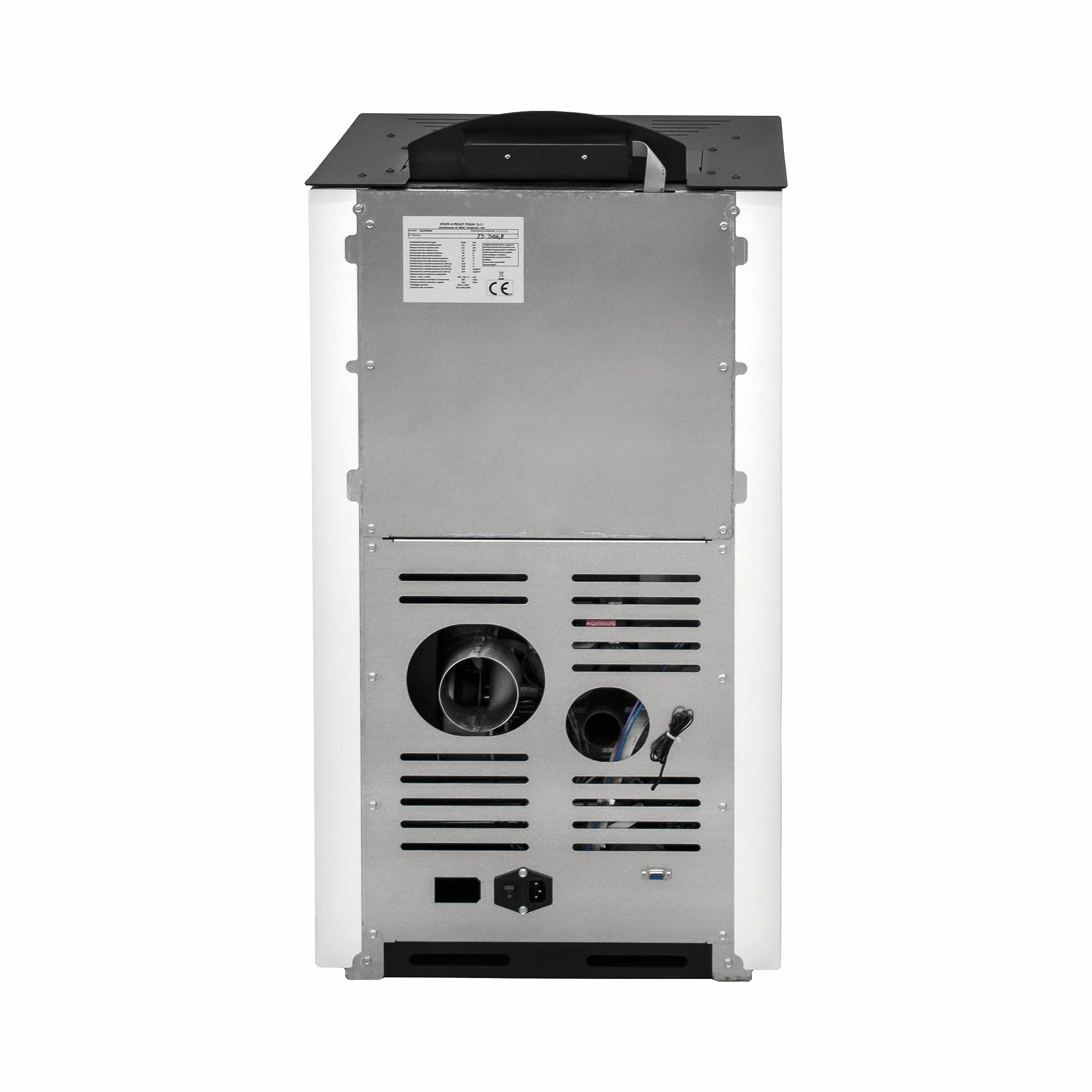 STUFE A PELLET ITALIA California 10 KW WiFi | Pelletöfen Effizienz 90% Heizt 80m² Autonomie 20 Std. Programmierbar WiFi-Steuerung 5 Geschwindigkeiten und Kräfte Kompaktes Design 24M Garantie Weiß