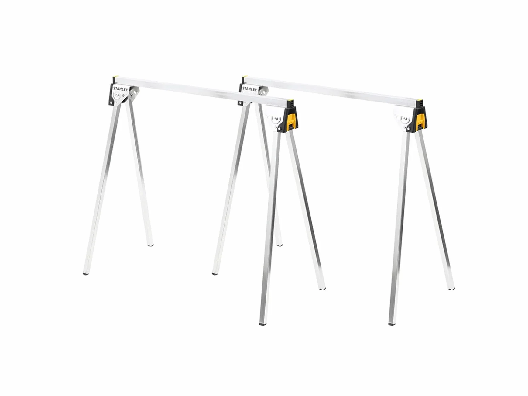 Stanley STST81337-1 Unterstellbock-Paar aus Metall Höhe 736mm belastbar bis 340 kg, Silber, Multicolor