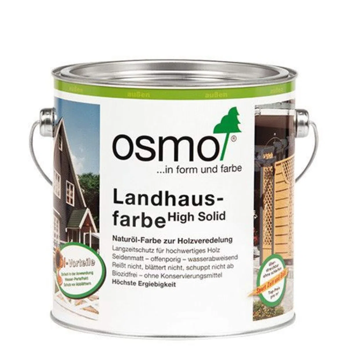 Osmo Landhausfarbe 2404 Tannengrün Größe 2,5 L
