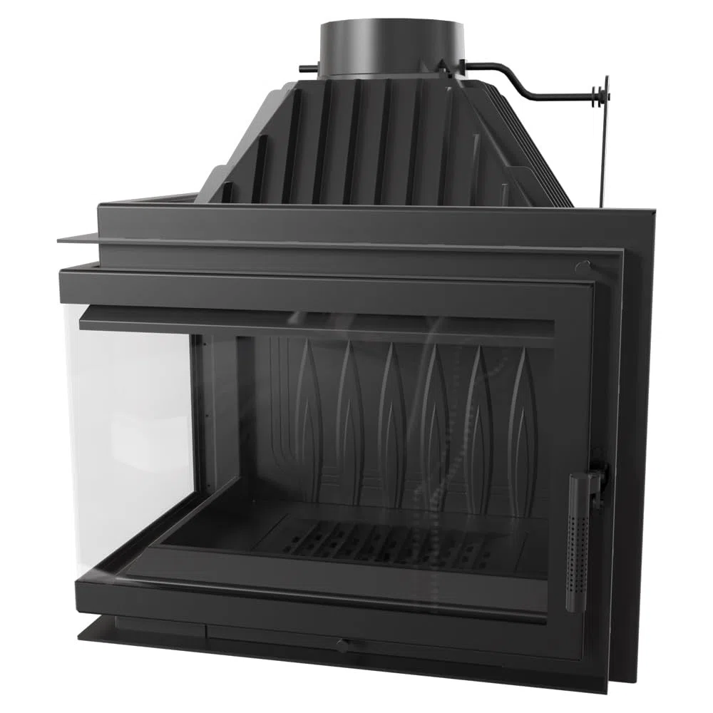 KRATKI Kamineinsatz Gusseisen Simple Links 15 kW Ø 200