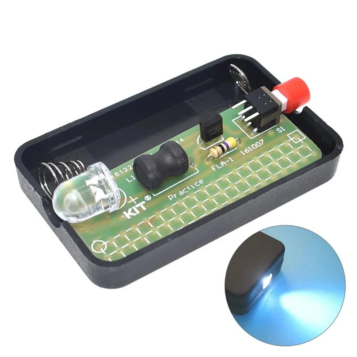 Taschenlampe DIY Löten Kit 2Stück, Lustige DIY Elektronik Bausatz Löt für Anfänger, Studenten und Heimwerker, Elektronische Praxis