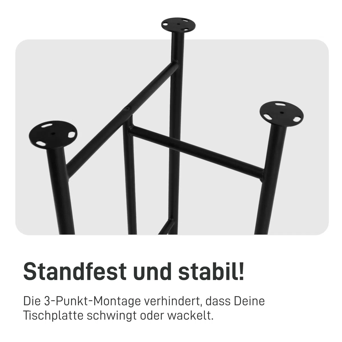 Natural Goods Berlin 2X Tischgestell Trestle - Schwerlast Tischbeine Metall Schwarz - DIY Tischfüße 58 x 72 cm - Schreibtischbeine Tischkufen Stabil - Outdoor Unterstellböcke Werkstatt Wetterfest
