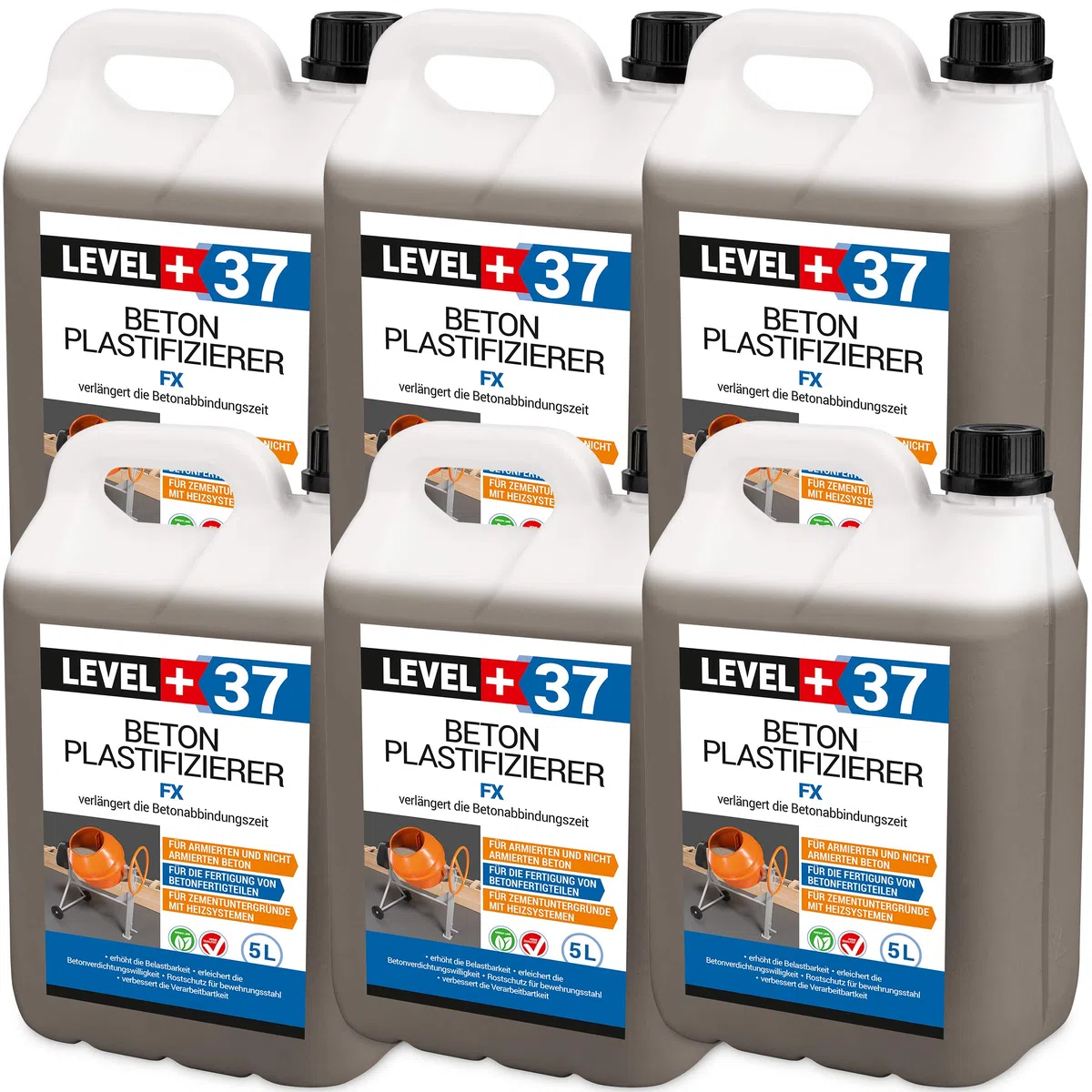 30L Plastifizierer Beton Zusatzmittel Betonverflüssiger Estrich Verzögerer RM37