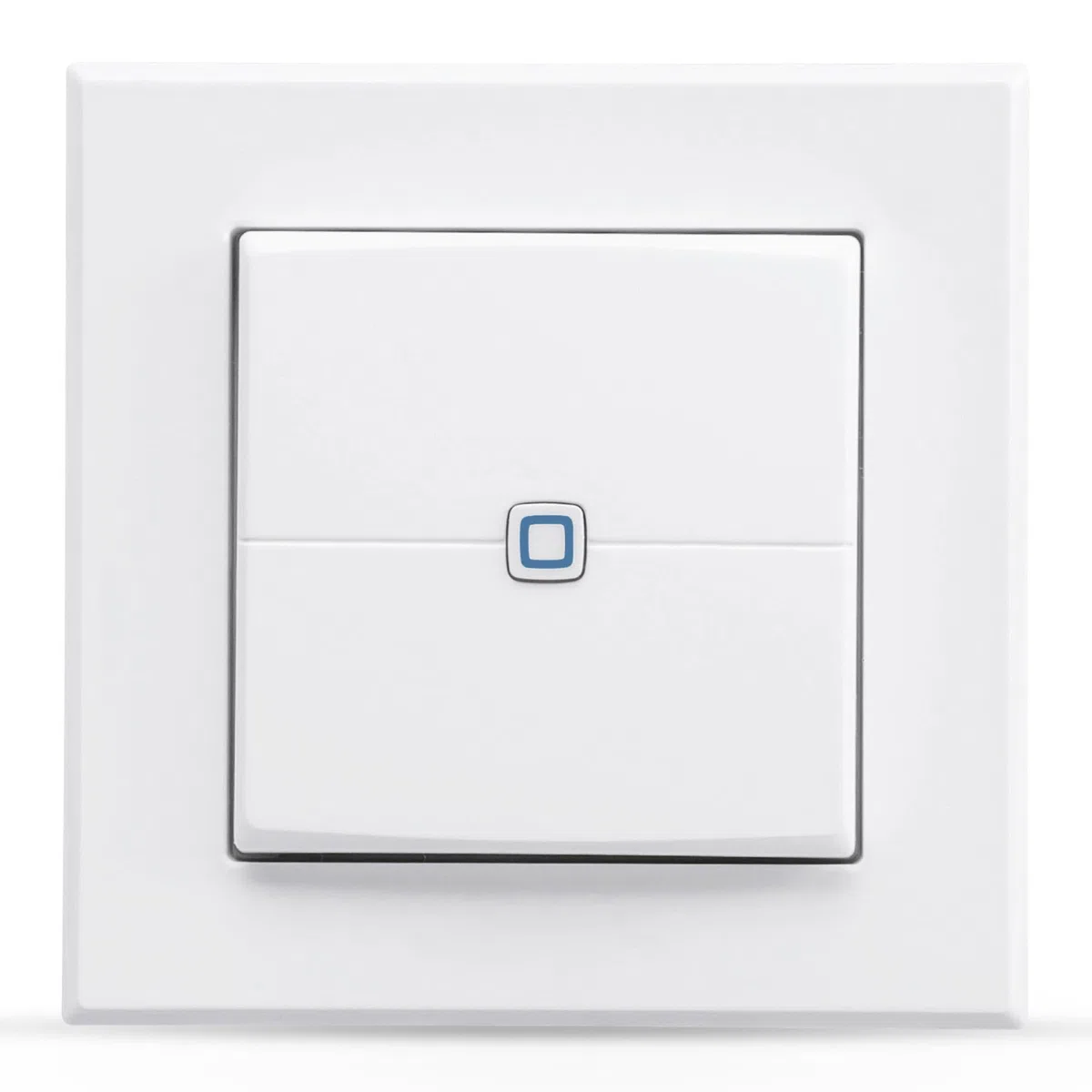Homematic IP Smart Home Wandtaster – 2-fach, Wandschalter, zwei Tasten, Zubehör für Ihr Homematic IP Smart Home, universell einsetzbar, schaltet Aktoren und Thermostate, kabellos, 161830A0