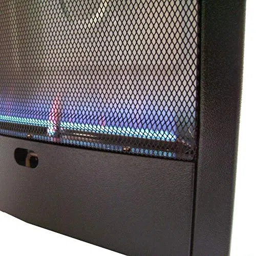 D&L Gasheizer Blue Flame 4200W Gasofen 4,2kw Zeltheizung AWZ - Piezozündknopf, Regeldrehknopf (Min./Max.), inkl. Gasschlauch, Gasregler, Flaschenhalterung (bis 11 kg), Rollen, Thermische Sicherung