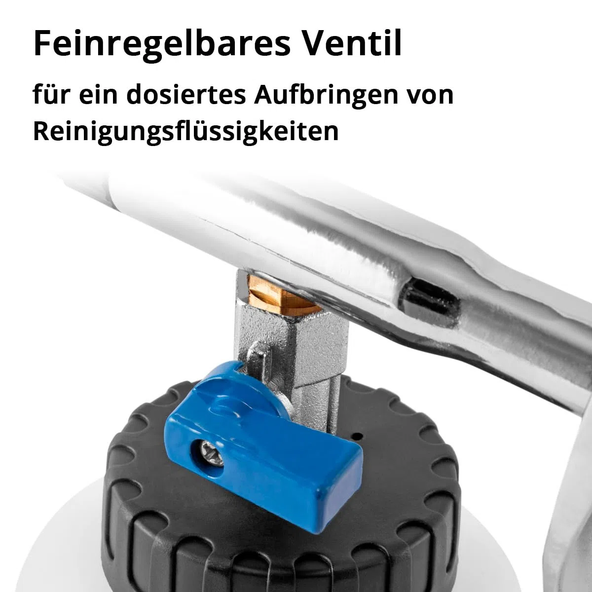 STAHLWERK Druckluft-Reinigungspistole RP-90 ST – Druckluftpistole mit Tornado-Effekt für Auto (KFZ), Werkstatt & Haushalt, mit Zubehör-Set, regulierbares Ventil für Reinigungsmittel (weiß)