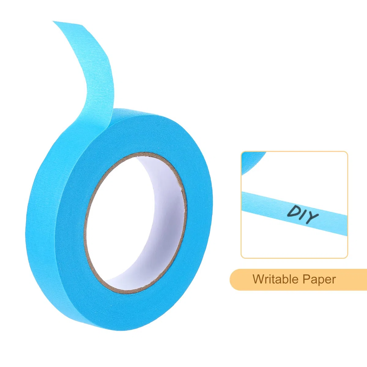 Abdeckband Hellblau 1" x60 Yards 48 Rollen | Malerband Papierband Für Basteln DIY Wände Malen Verpacken Automobil Heimdekoration Unterricht