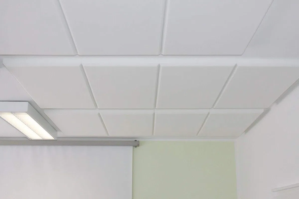 4x Alfa Schallabsorber 100 x 50 x 5 cm – Akustikdämmplatten (2 m²) | Profi-Qualität - Akustikdämmplatte aus Melaminharz-Schaumstoff mit Fase - Absorbiert Hall und Lärm - UV-beständig