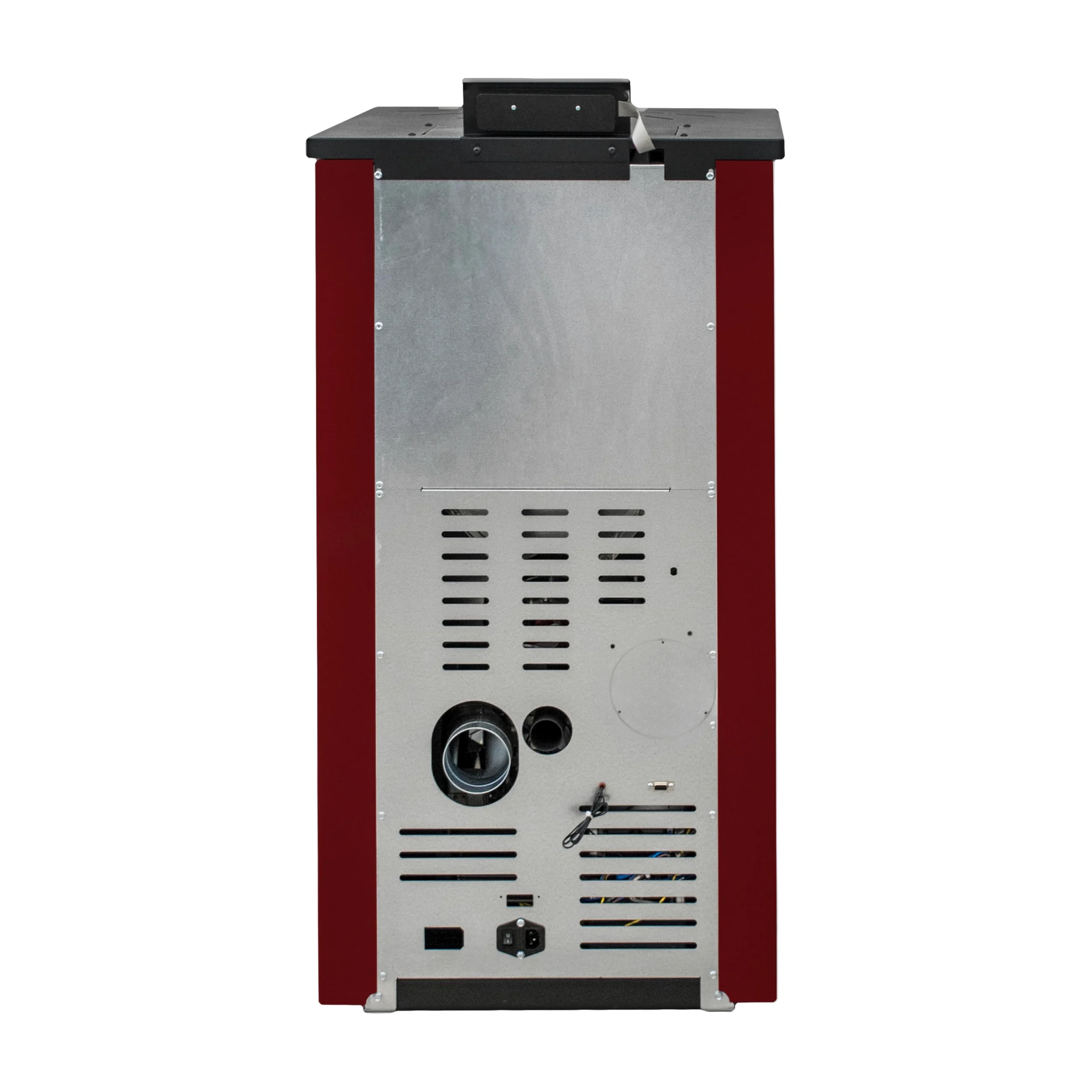 STUFE A PELLET ITALIA Canada 12 KW 5 Sterne | Pelletöfen Effizienz 91% Heizt 120m² Autonomie 15 Std. 5-Sterne-Zertifiziert Programmierbar 5 Kräfte 24 Monate Garantie Rot