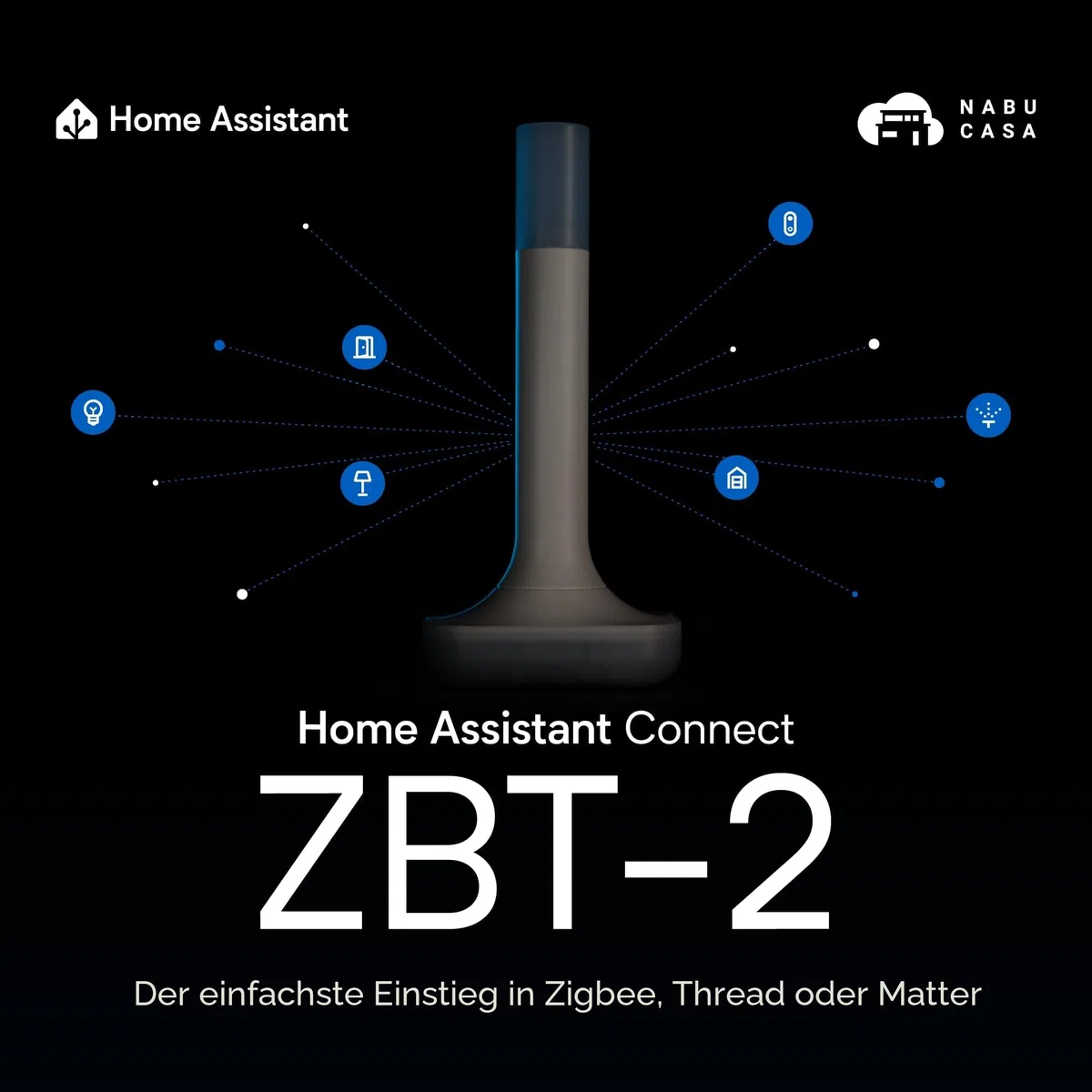Home Assistant Connect ZBT-2 Zigbee Thread Matter Offizielle Hardware
