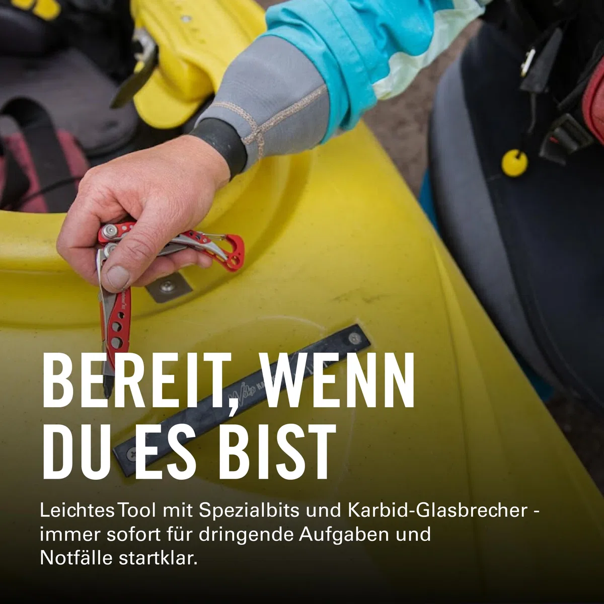 Leatherman Skeletool RX - Notfall-Multi-Tool mit gezahnter Klinge und Glasbrecher - Ersthelfer, Sanitäter - Edelstahl
