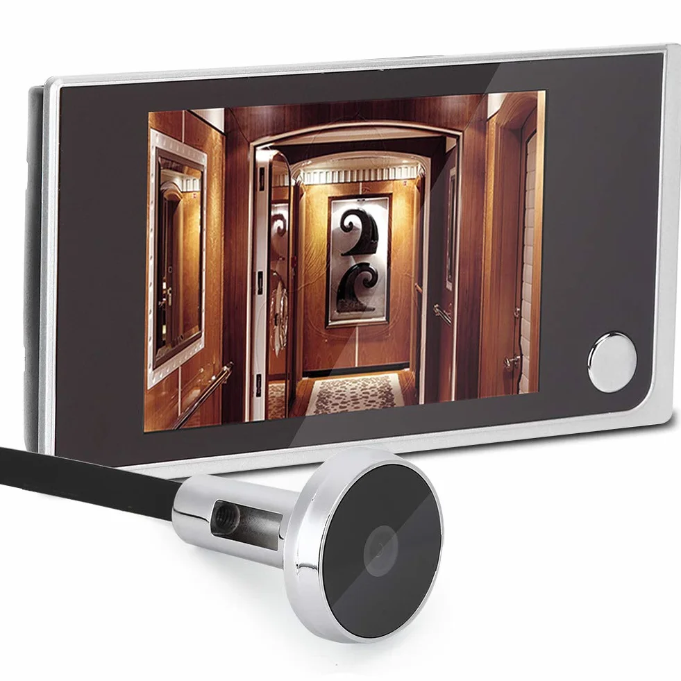 Tangxi Digitaler Türspion Kamera, Türspion mit LCD-Display 3,5 Zoll + 120° Blickwinkel + 24 Stunden Überwachung, Kamera mit Katzenauge für Sicherheit zu Hause