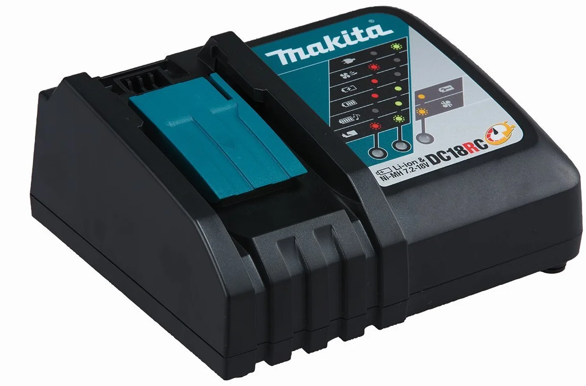 Makita Akku-Nutfräse 18V / 5,0 Ah, 2 Akkus + Ladegerät im MAKPAC
