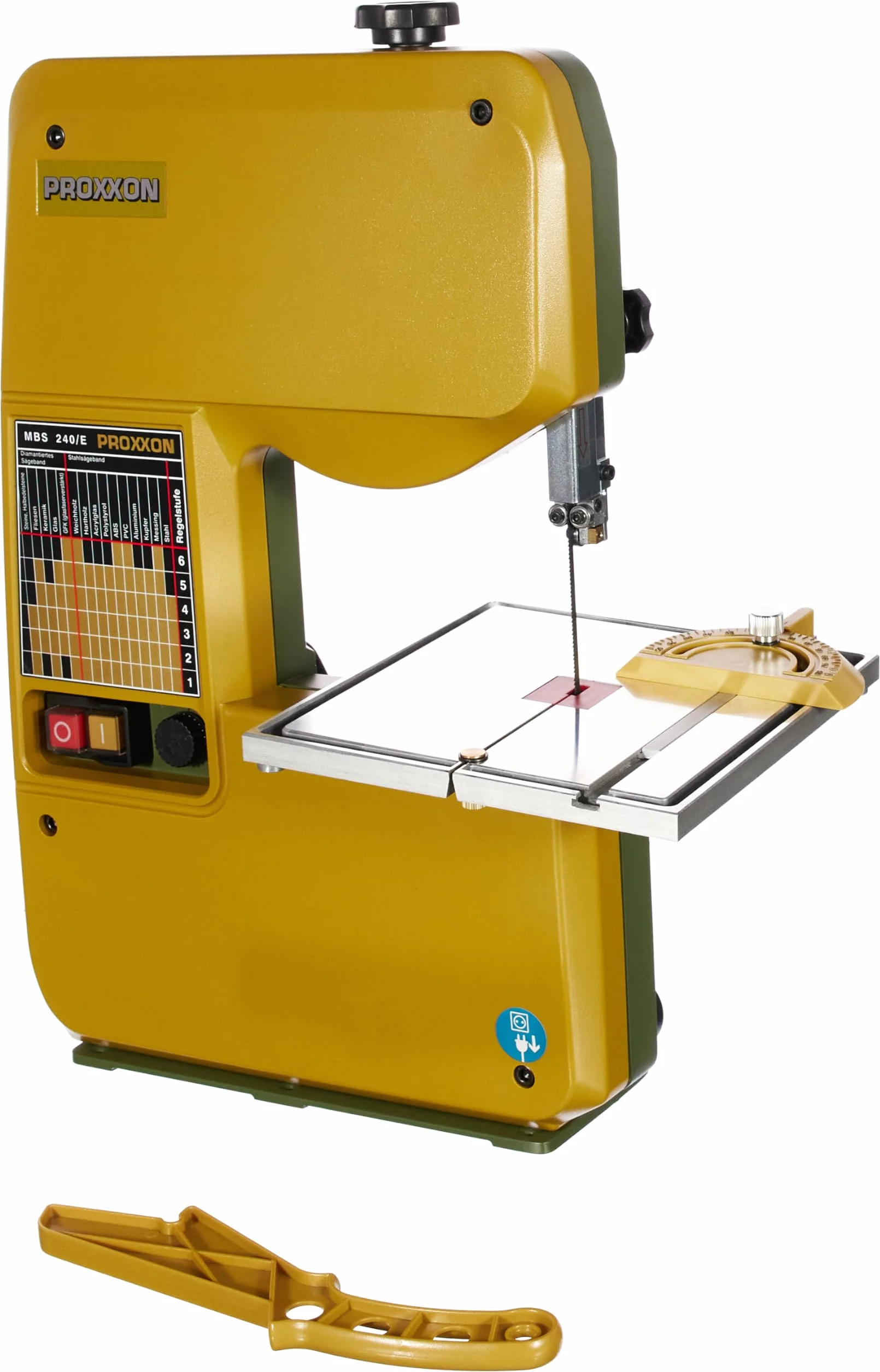 PROXXON 27172 Bandsäge MBS240/E mit Drehzahlsteuerung 230 Volt Anschluß 85 Watt