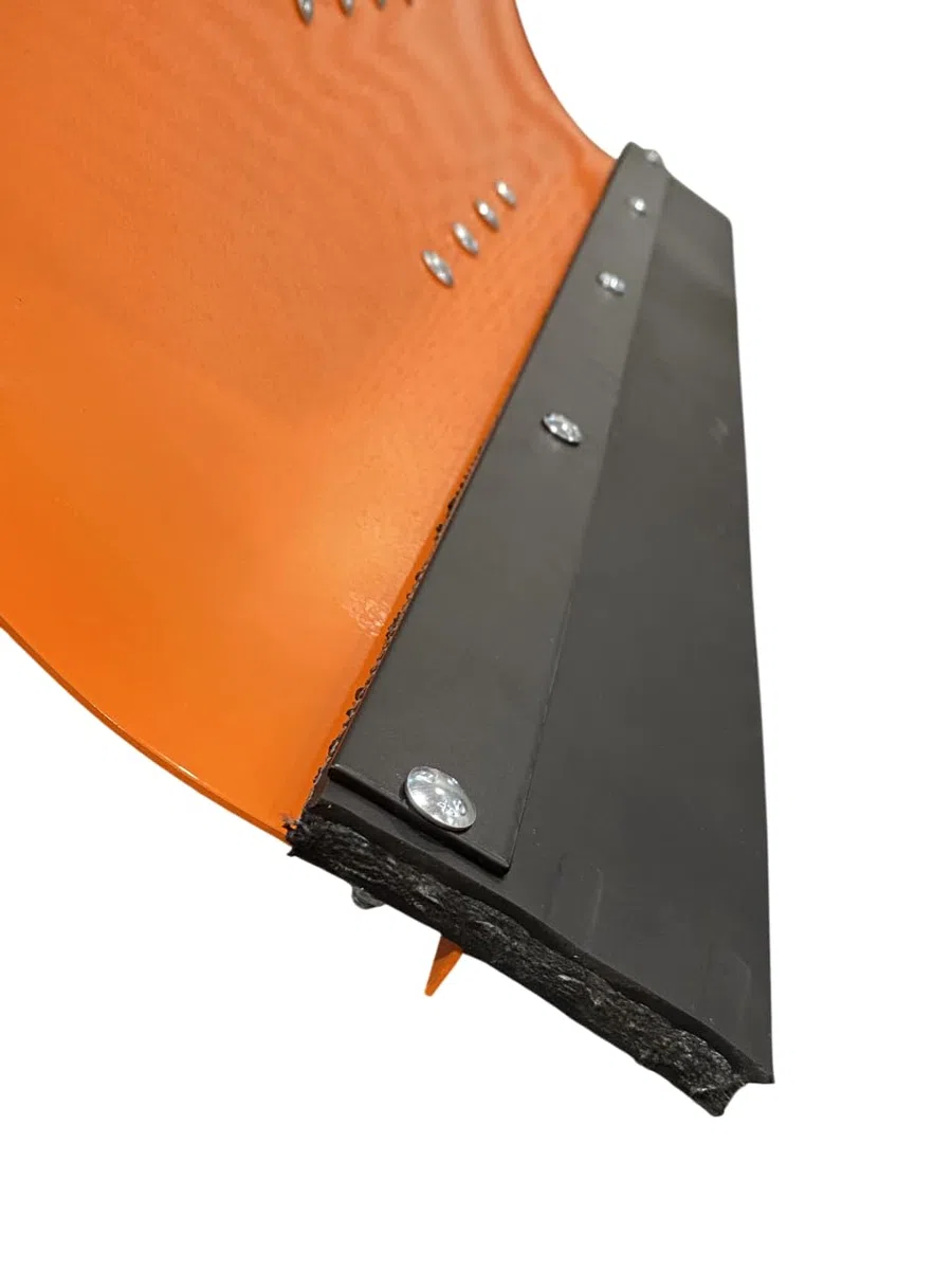 SRM Design Schneeschieber Schneeschild Schneepflug Räumschild Universal für Einachser und Rasentraktor Orange Breite 175 cm x Höhe 40 cm 5-stufig schwenkbar verstellbar