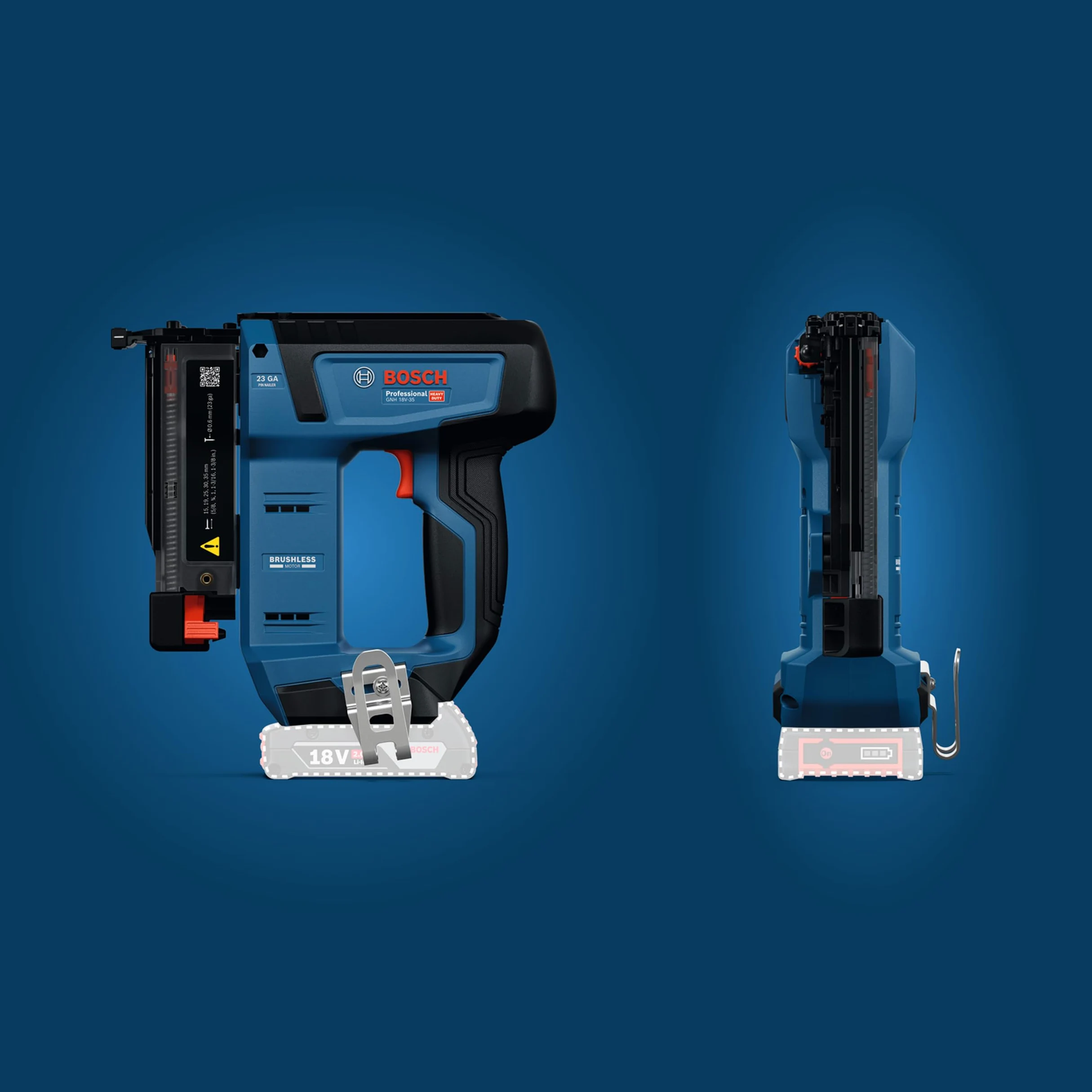 Bosch Professional GNH 18V-35 Akku-Holznagler 18V bürstenloser Motor