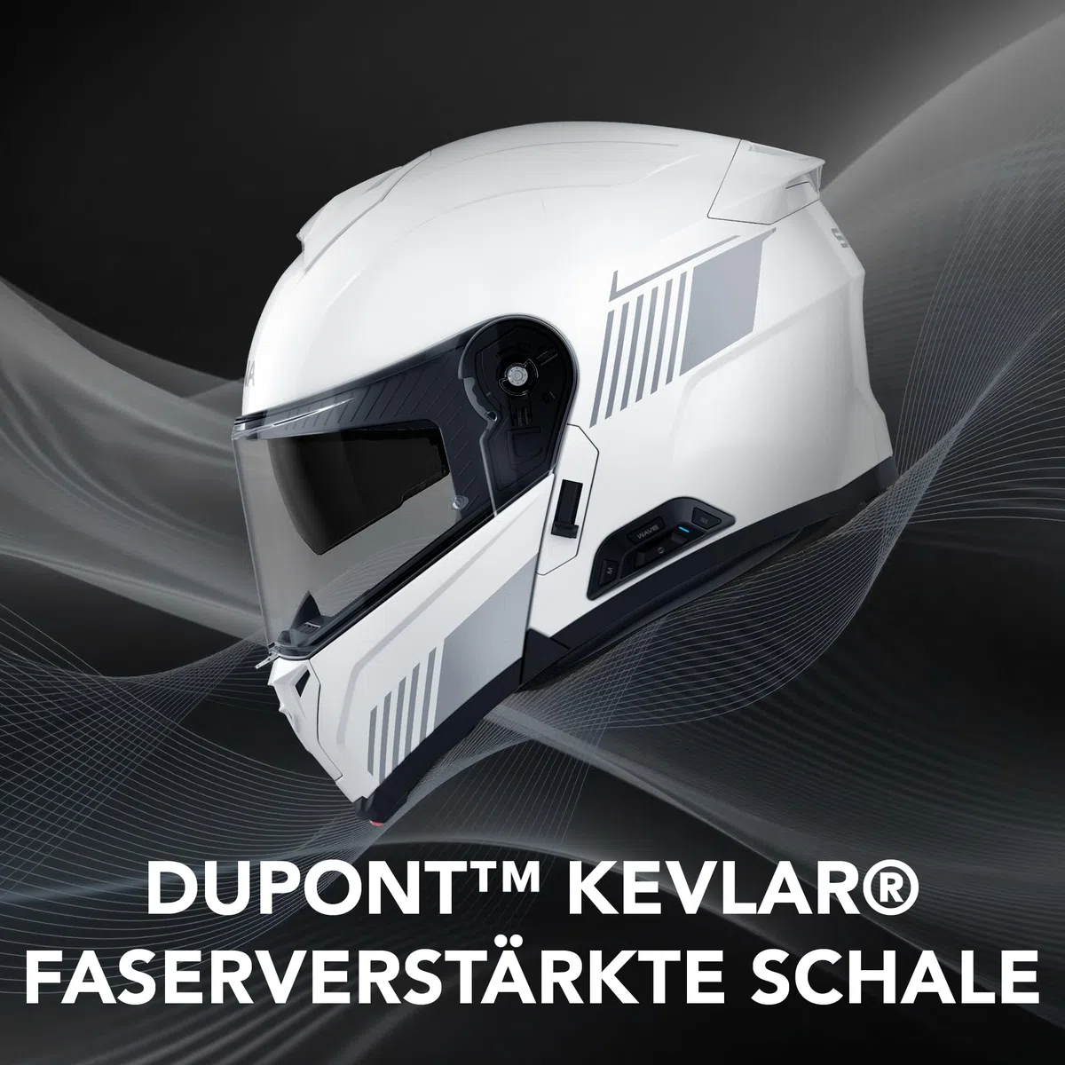 Sena Specter Modularer Smart-Kommunikations-Motorradhelm mit Mesh-Intercom, Sound by Harman Kardon (2. Generation), Dupont Kevlar-Schale