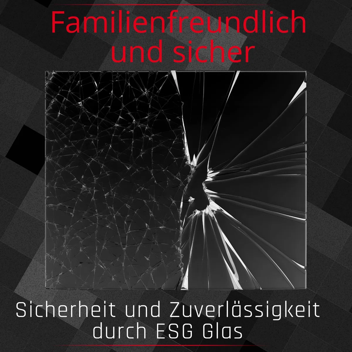 BIJON Funkenschutz-Platte mit Facettenschliff, Glasplatte Kaminofen, Kaminschutz mit ESG Sicherheitsglas, Kamin Glasplatte, Tropfenbogen 110 x 110 cm, 8mm