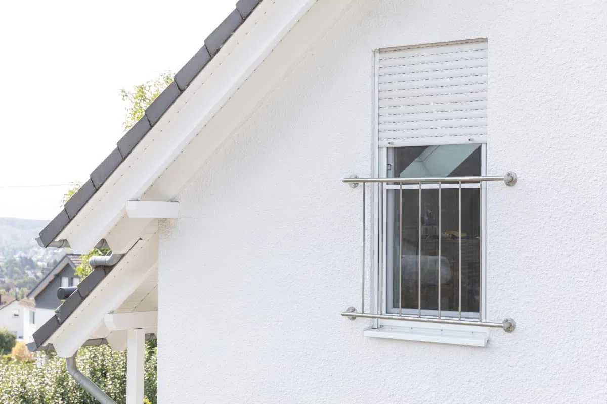 Schellenberg 70044 Fliegengitter Fenster bodentief Premium, Insektenschutz Fenster mit Rahmen aus Aluminium, 120 x 240 cm, Weiß