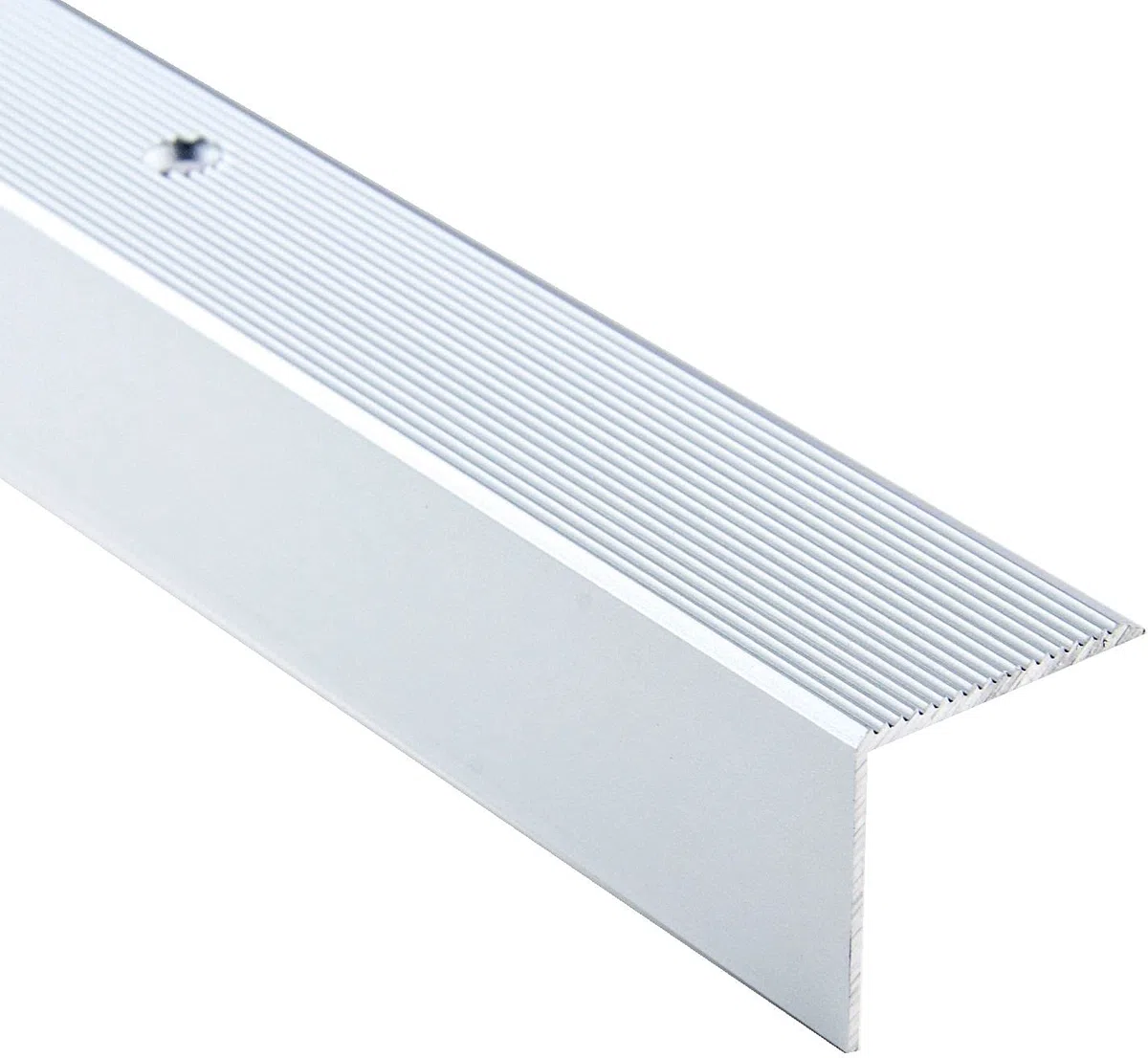 DQ-PP Winkelprofil | Profilmaße - 30mm x 30mm gebohrt inkl. Schrauben | Silber | 100cm | Aluminium | 1m | Winkelleiste | Abschlussprofil | Treppenkantenprofil | Treppenabschluss