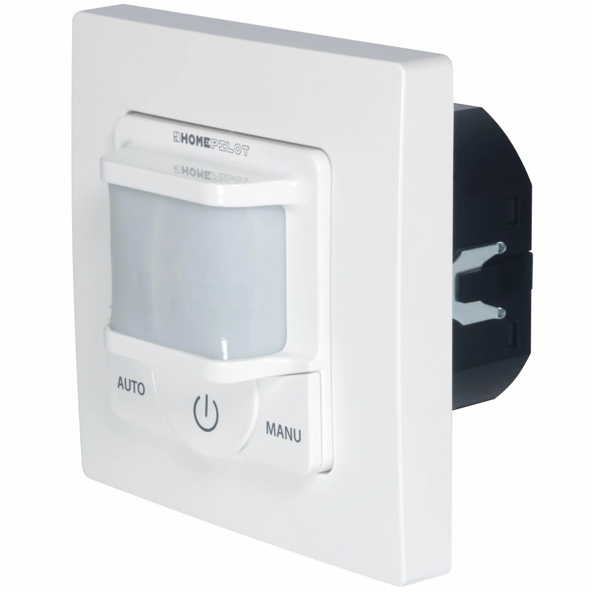 HOMEPILOT Bewegungsmelder smart, inkl. Timer z.B. für Treppenhaus, Empfindlichkeit Bewegungssensor & Helligkeitssensor einstellbar, Lichtsteuerung 230V (Smart Home App via Gateway Premium)