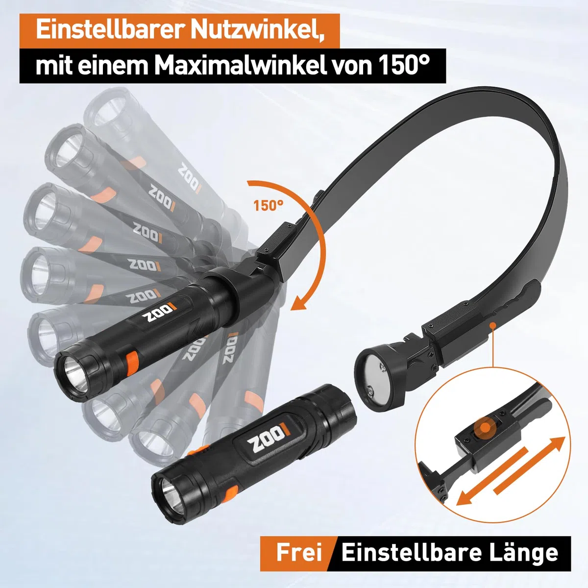 ZOOI Geschenke für Männer, Abnehmbare Magnetische Leselampe Halslampe, Geburtstagsgeschenk Gadgets für Männer Geschenke, Papa Geschenk Nackenlampe Camping Gadgets Jahrestag Geschenk für Ihn