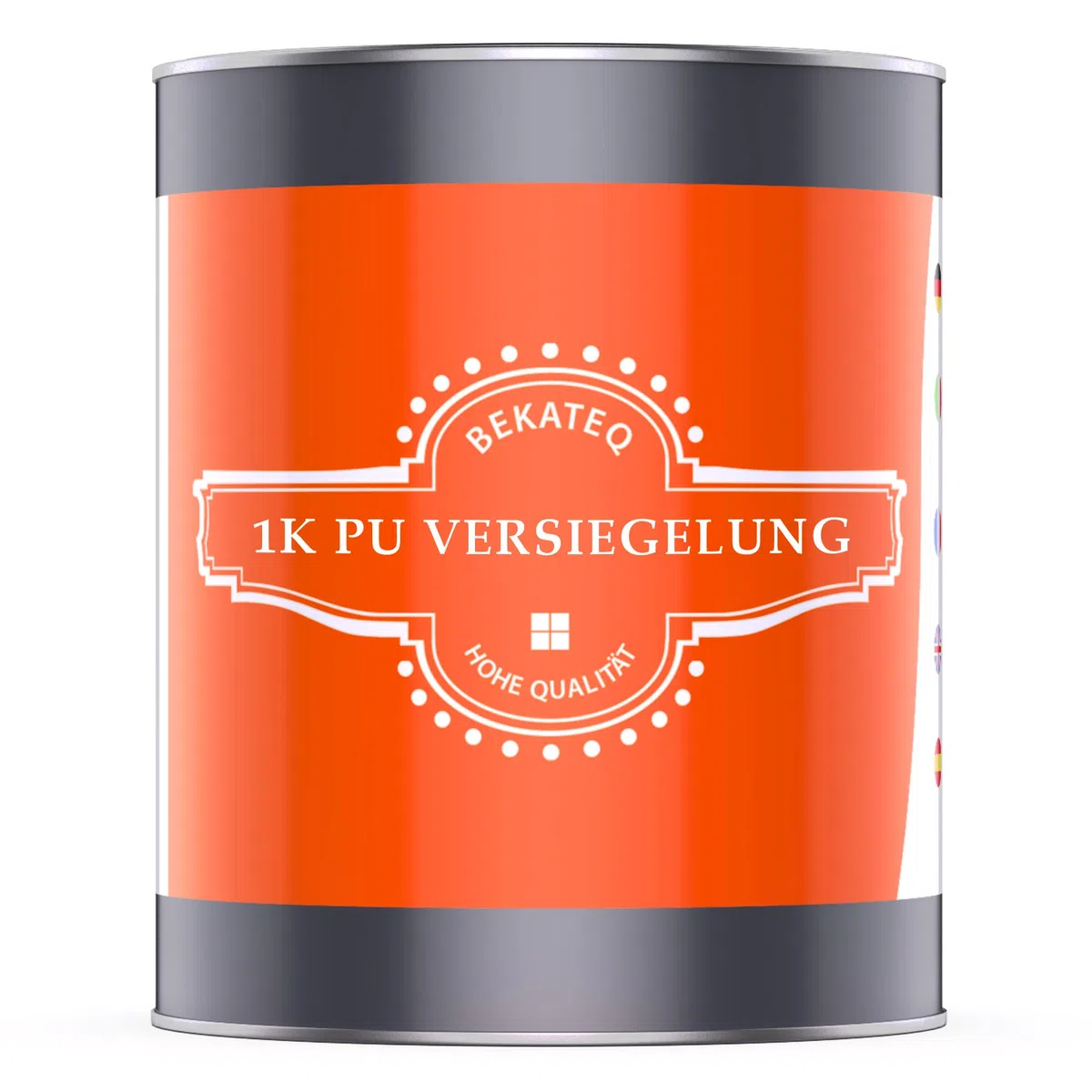 1K PU Versiegelung für Steinteppich außen, UV-fest, 1kg farblos glänzend, kein Vergilben, elastisch, abdichtend, einfache Verarbeitung - BEKATEQ BK-660PU