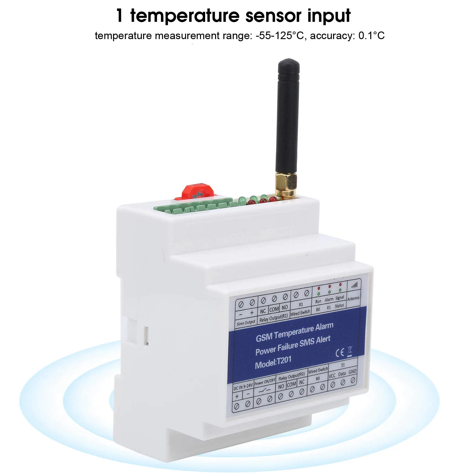 Sonew GSM Fernschalter, GSM Modul SMS Controller Alarm Temperatur Alarm Leistungsstatus Überwachung Timer-Bericht des Fernrelais Schalters