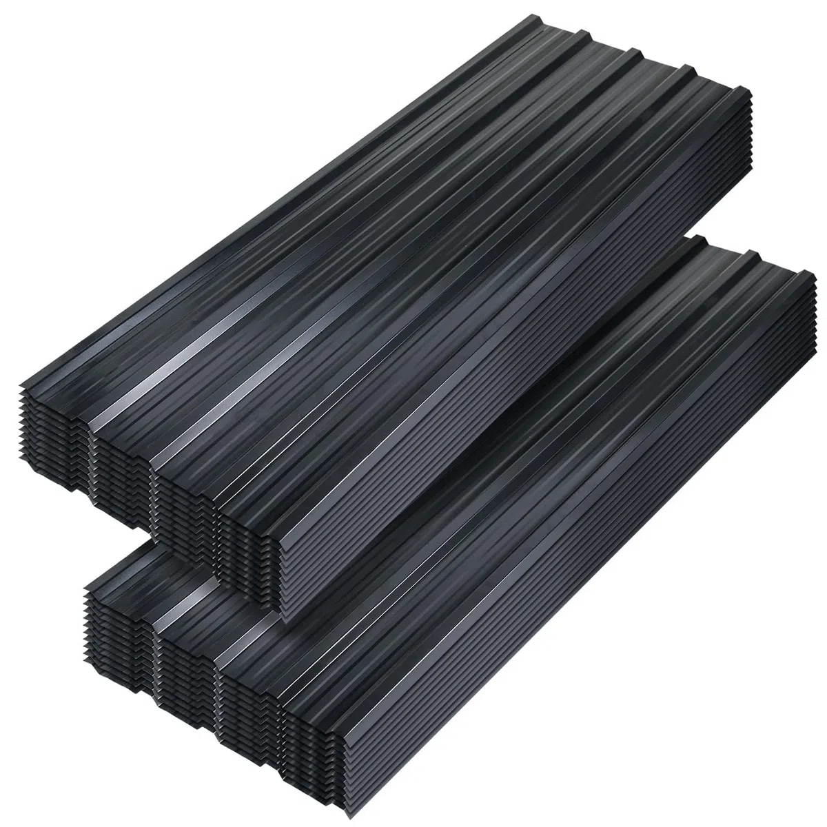 Trapezbleche 12 Stück Wellblechplatten für dach, 115 x 45 cm, 6.21m², Geeignet für Carportdächer und Gewächshäuser,Wetterfest, 0.25 mm dick, einfach zu montieren