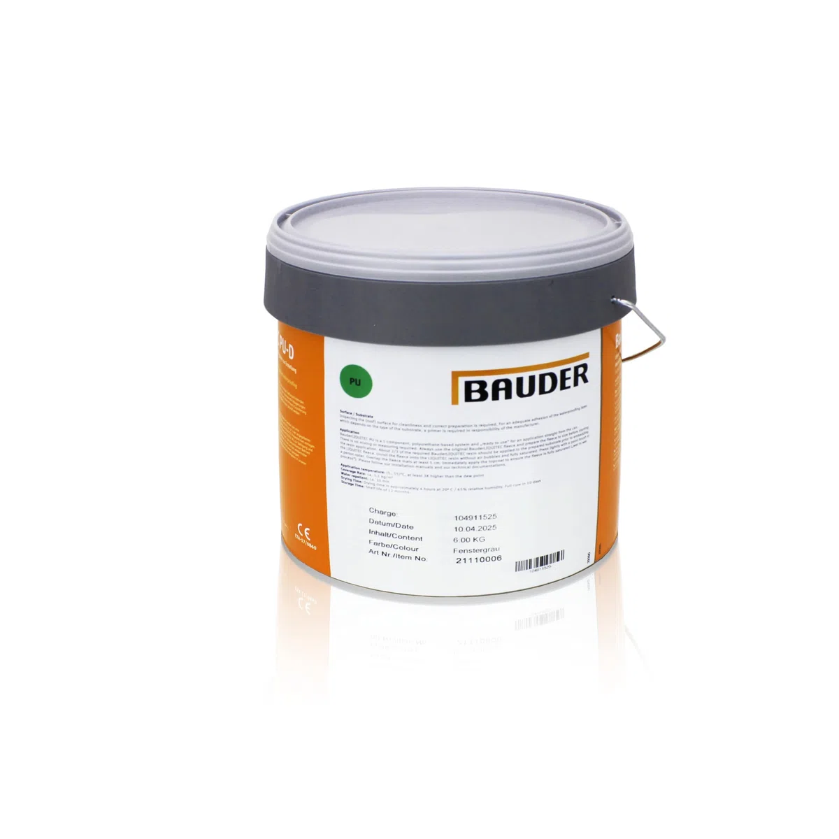 diffutec BAUDER LIQUITEC PU Detail Profi Pack 1-komponentiges, lösemittelfreies PU Flüssigkunststoff-System inklusive Zubehör (RAL 7040 fenstergrau)