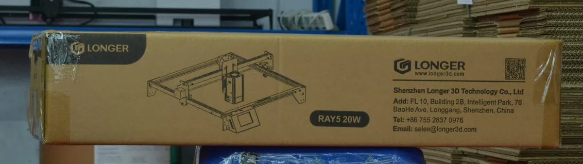 Longer RAY5 Laser Graviermaschine, 20W Laser-Ausgangsleistung, 3,5“ Farb-Touchscreen, Offline-Steuerung über App, Gravurwerkzeug für Metall/Glas/Holz, Arbeitsbereich 400x365mm