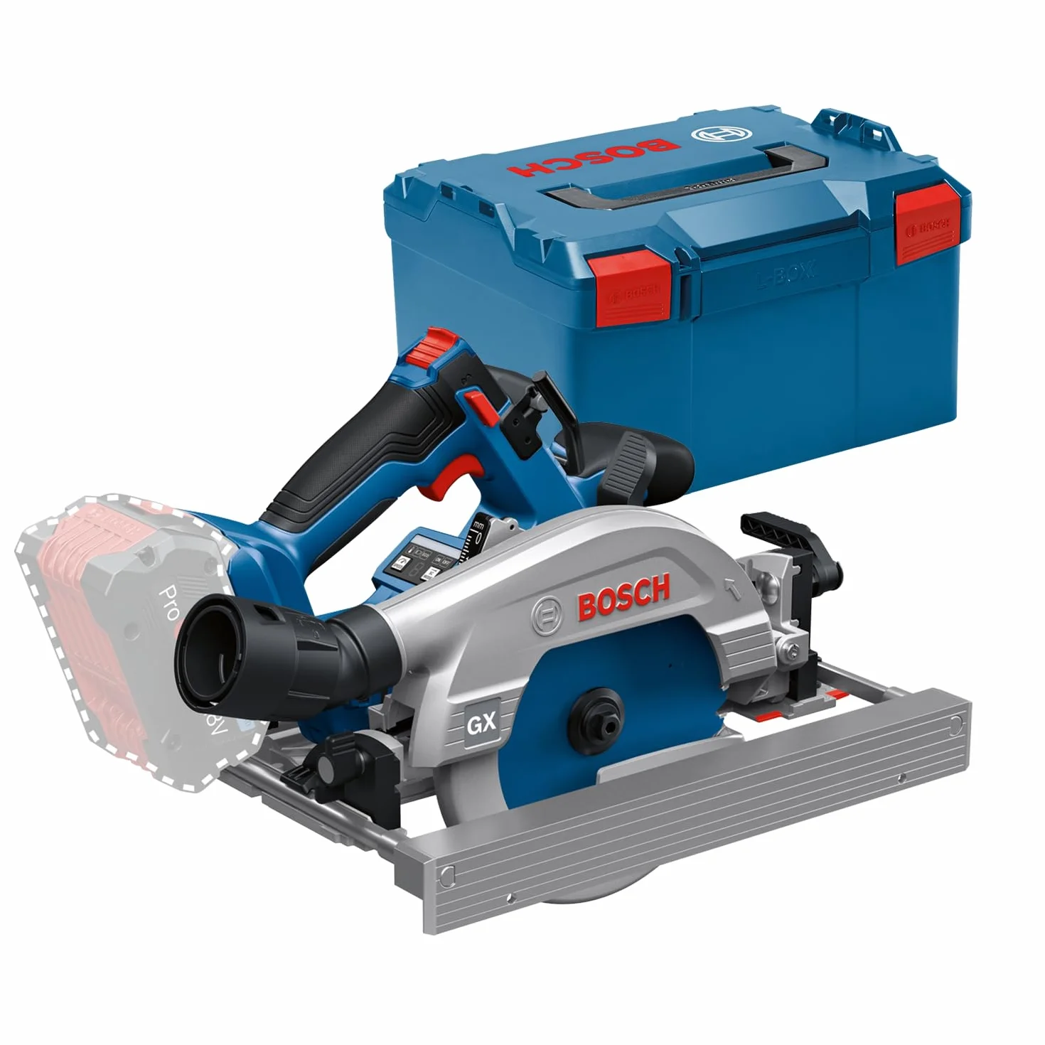 Bosch Professional 18V System Akku-Kreissäge GKS 18V-57-2 GX (inkl. L-BOXX, ohne Akku/Ladegerät)