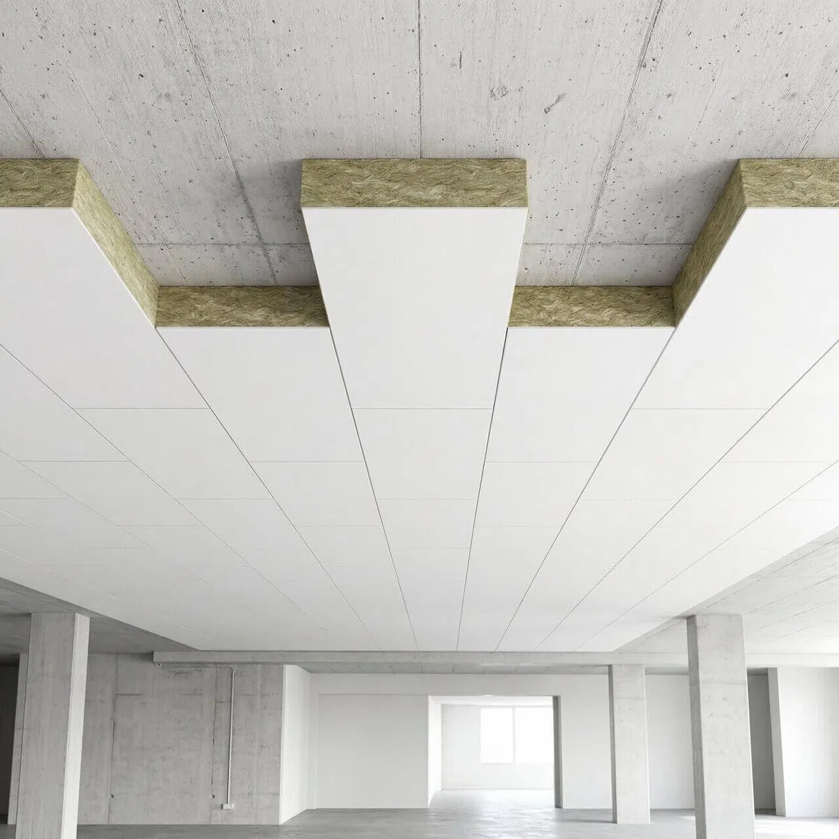 6x ISOVER Topdec Dämmplatte DP 3 80 x 1194 x 594 mm Kellerdeckendämmung | Profi-Qualität - Garagendeckendämmung aus Steinwolle zur energetischen Dämmung von Kellerdecken - Diffusionsoffen