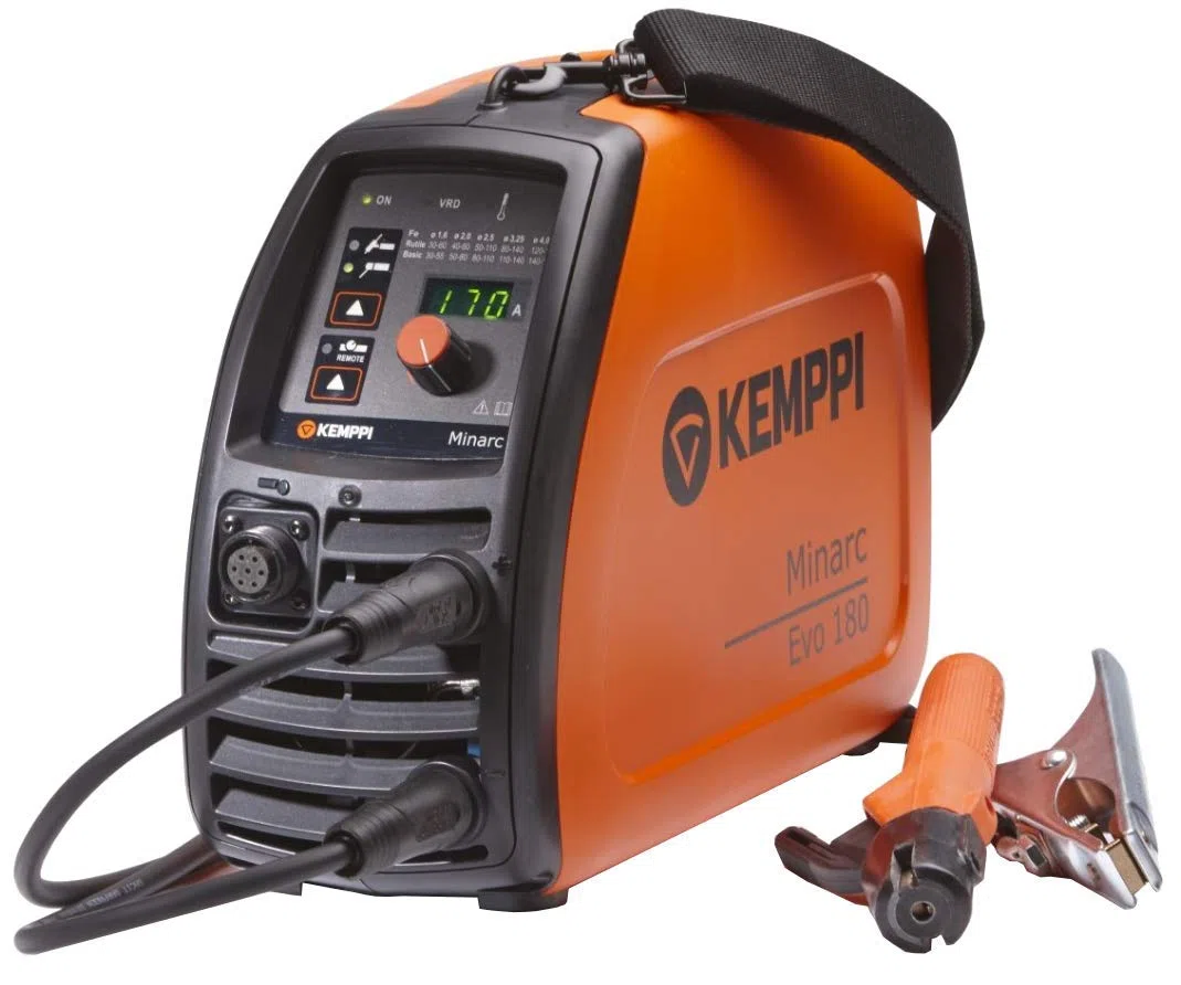 Kemppi Minarc Evo 180 A Inverter Elektroden Schweißgerät SET Schweiß-Massekabel