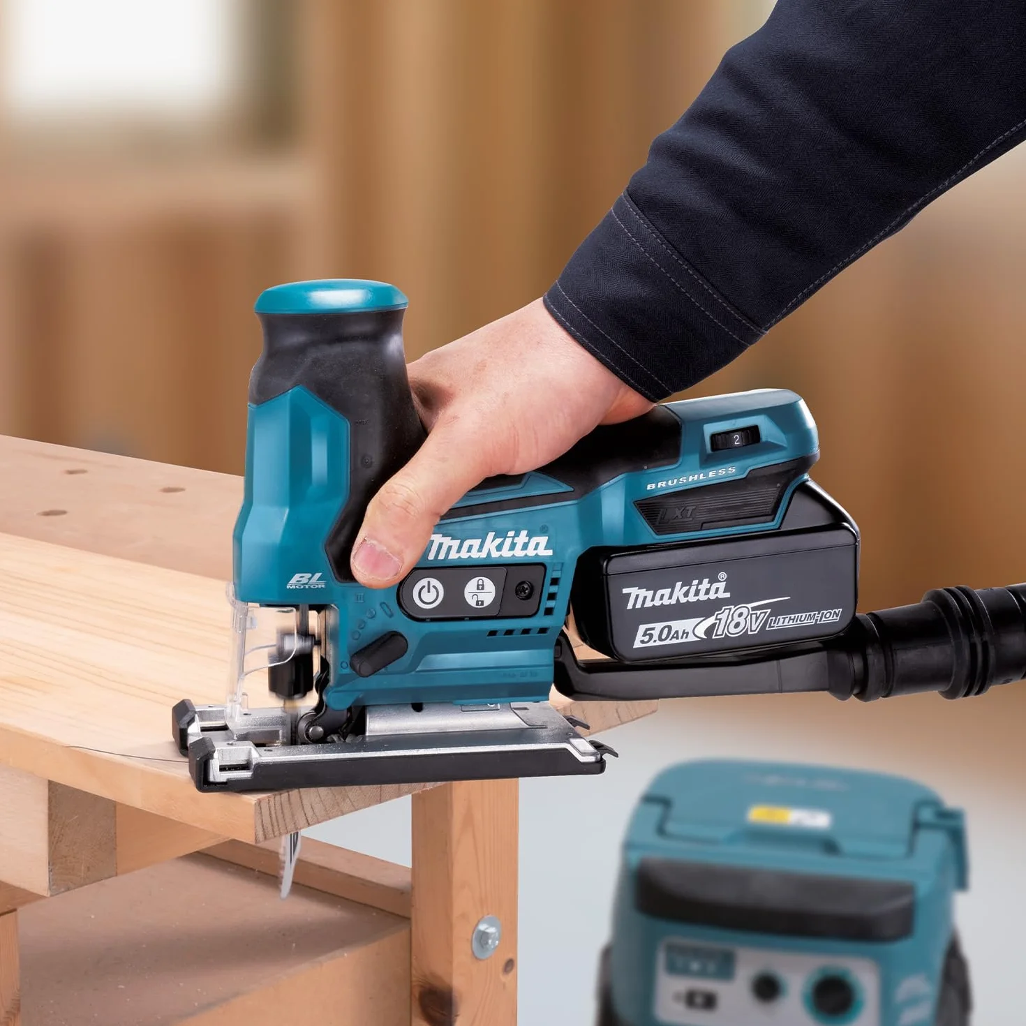 Makita DJV185Z Akku-Pendelhubstichsäge 18V (ohne Akku, ohne Ladegerät)