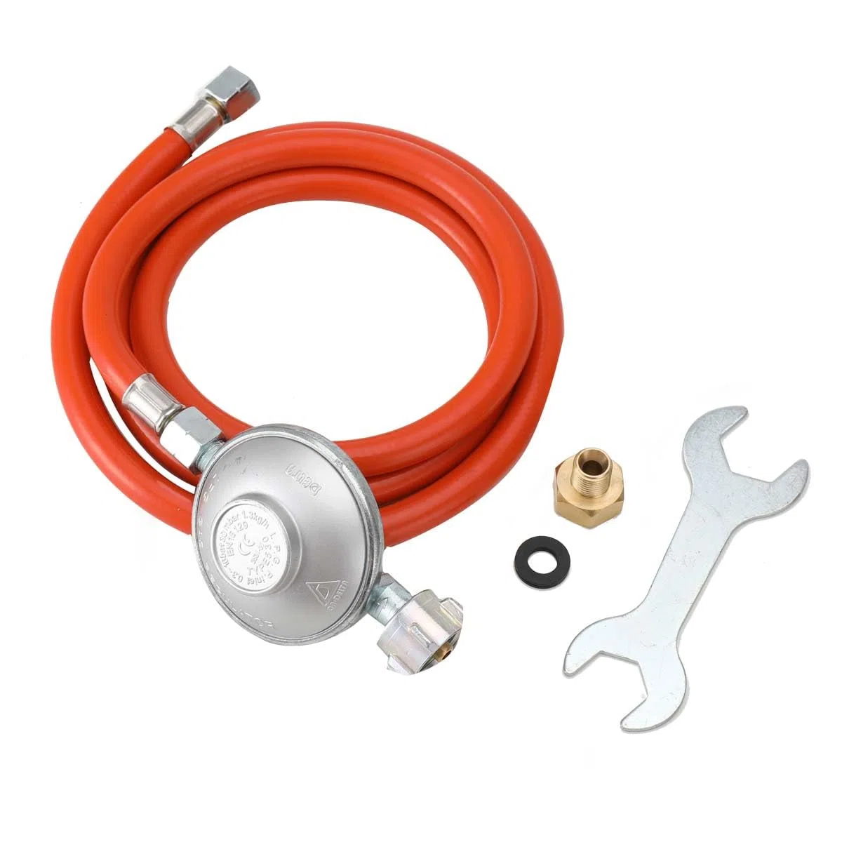 20L 40KW LPG Gas Durchlauferhitzer mit Gasdruckregler, Propangas Campingdusche für Dusche im Außenbereich Dusche Bad Warmwasser Camping Dusche Warmwasserbereiter mit CE-Zertifizierun, Silber