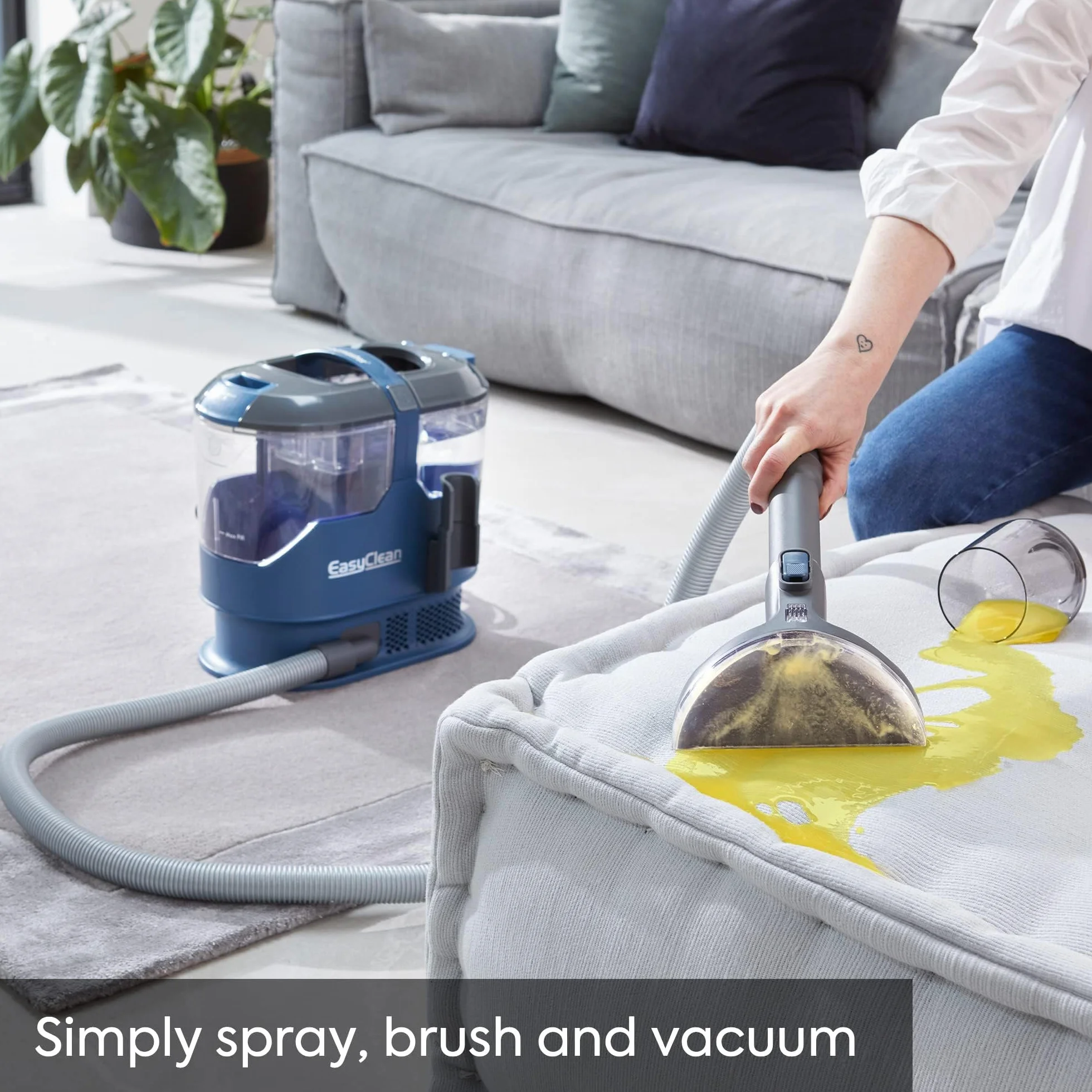 Vacmaster SCA0801 Waschsauger Teppichreiniger Fleckenreiniger für Teppiche, Vorleger, Polster, Treppen und Autos | Nass-Trocken-Sauger Starke Saugkraft Wasser Waschen Dekontamination | 800 W