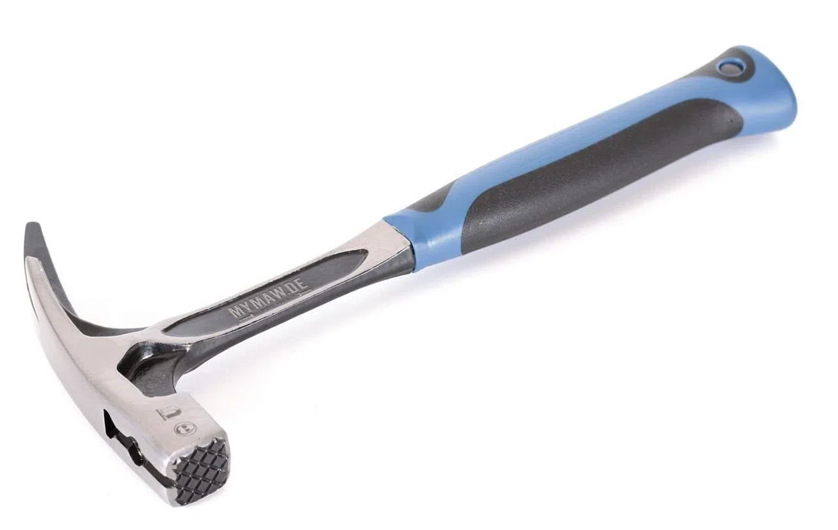Profi Latthammer geschmiedet mit Anti Shock Funktion Lattenhammer Ganzstahl Hammer mit Magnet Dachdecker Zimmermann
