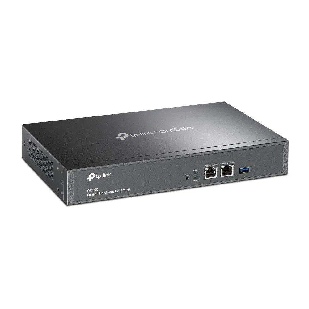 TP-Link Omada OC300 Hardware-Controller, SDN-integriert, 2 × Gigabit-Port + 1 × USB 3.0-Port, Verwaltung von bis zu 500 Geräten, Cloud-Zugriff und Omada-App