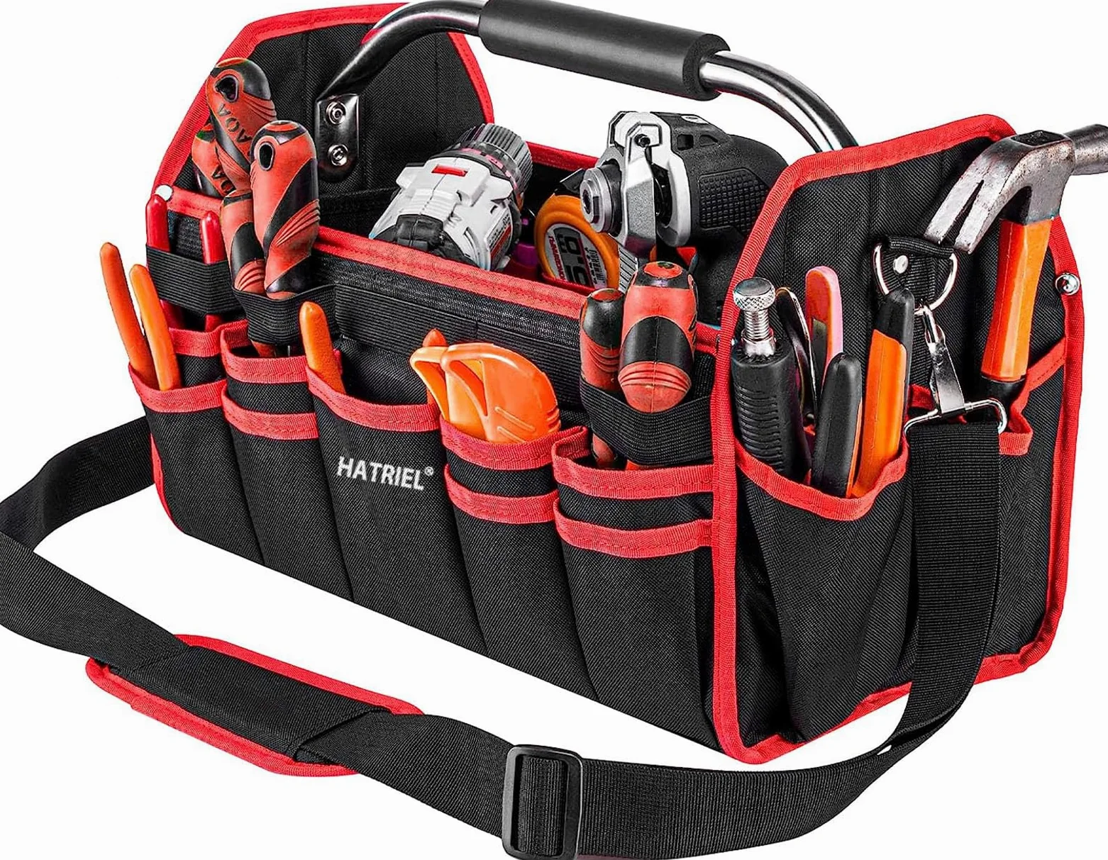 Wasserdichte Werkzeugtasche, faltbar, groß, leer, mit Verstellbarem Schultergurt und Tragegriff, für Hausgebrauch, Elektriker